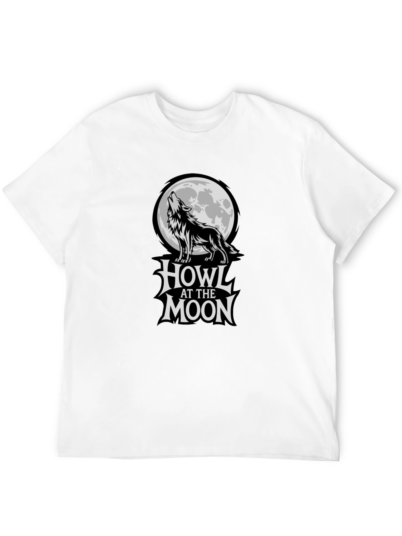 Black Howl at the Moon Graphic T-Shirt - Black view 12