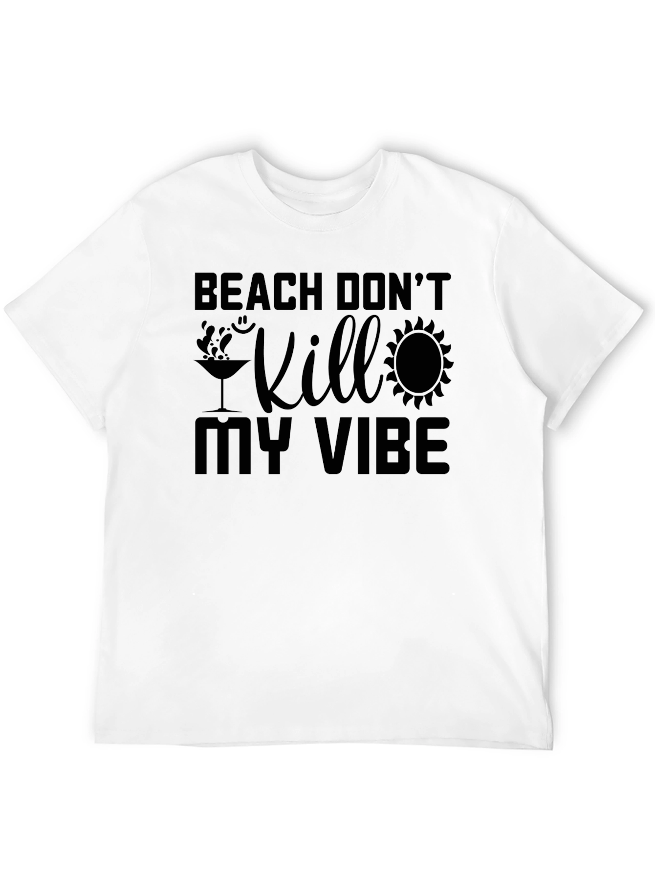 Black Beach Don't Kill My Vibe Graphic Tee view 12
