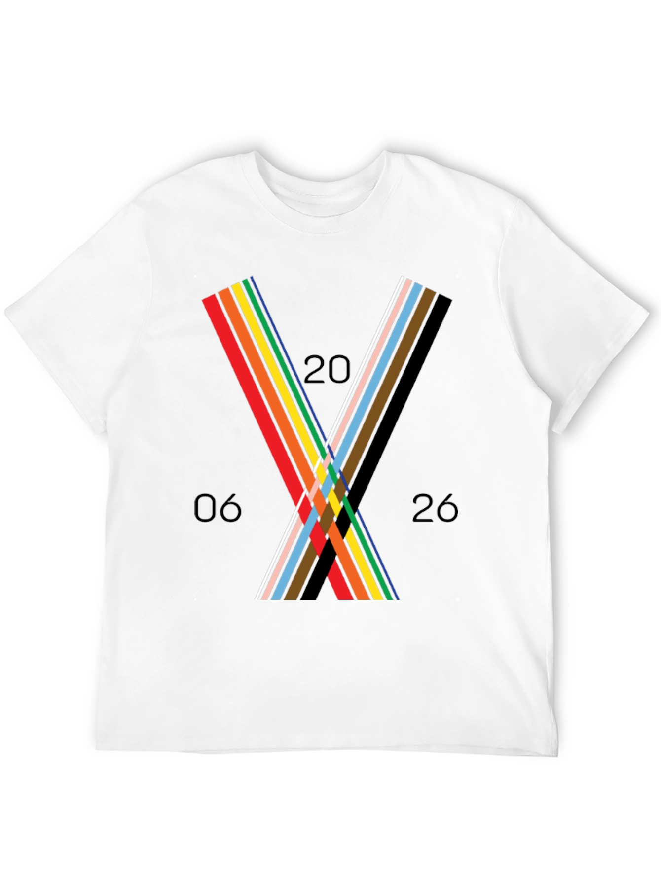 Black Abstract Graphic Tee - Unisex Black T-Shirt view 12