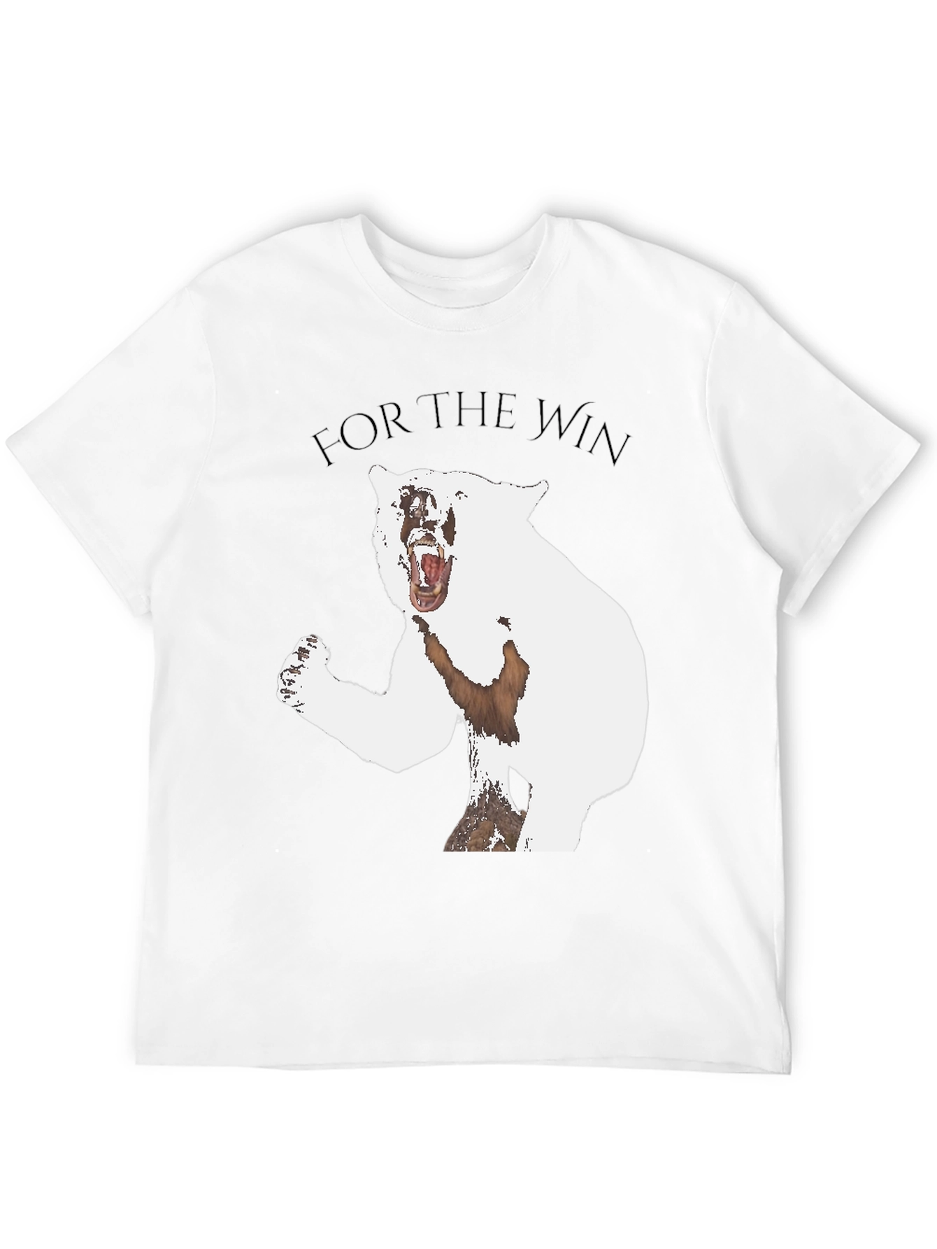Black For The Win Bear Graphic Tee - Black view 12