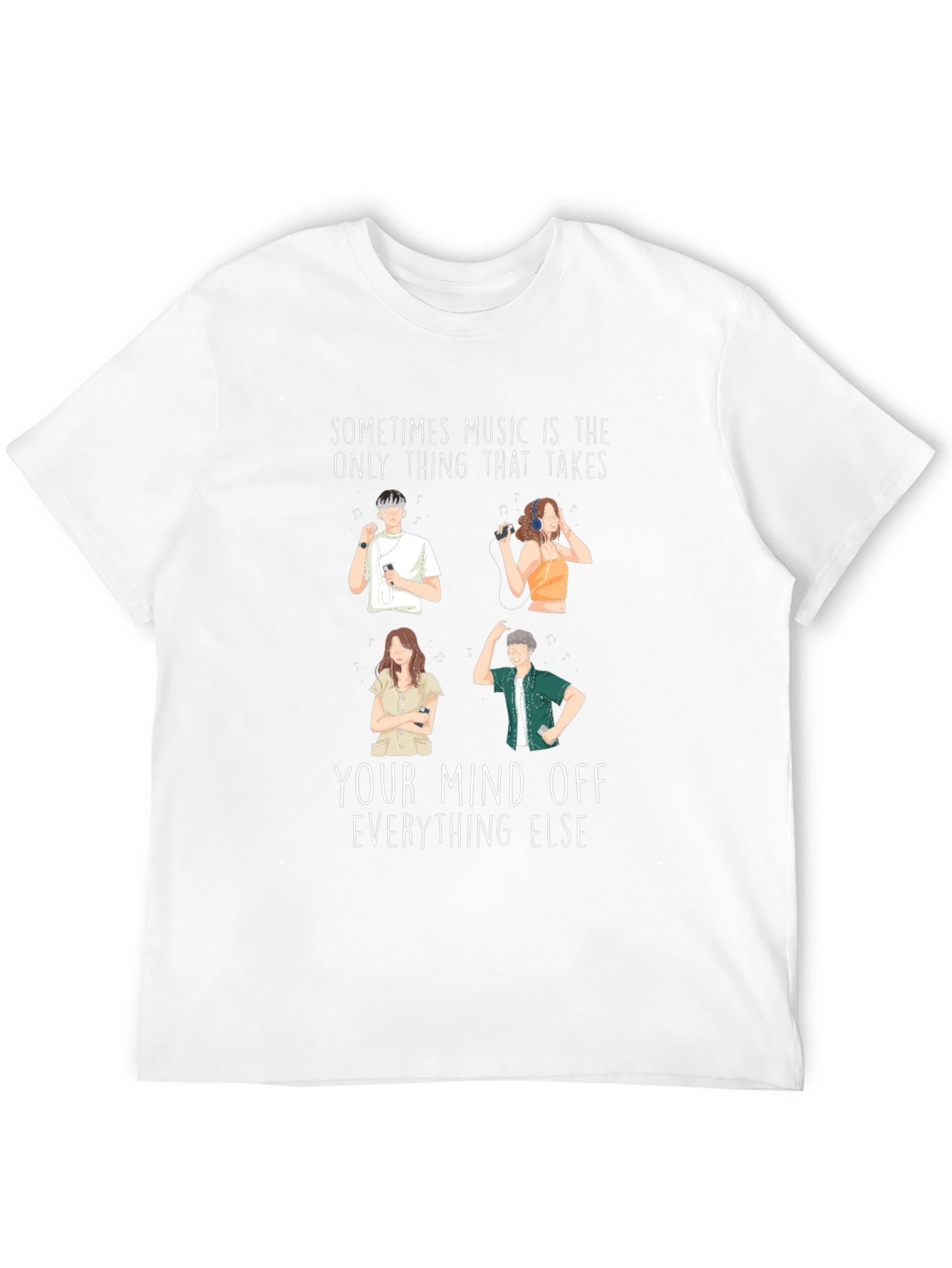 Black Music Takes Your Mind Off T-Shirt view 12