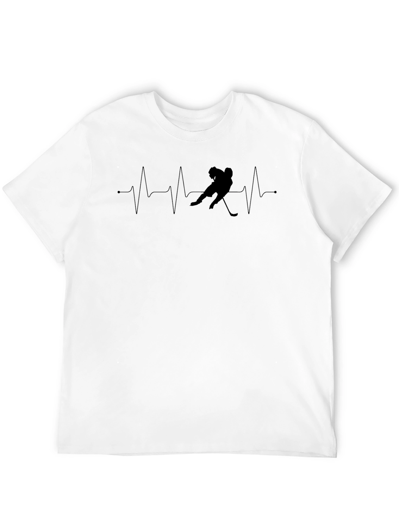 Hockey Heartbeat T-Shirt - Sport Fan Tee - 12