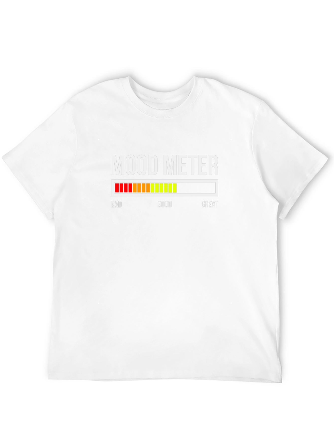 Black Mood Meter T-Shirt - Funny Sarcastic Tee view 12