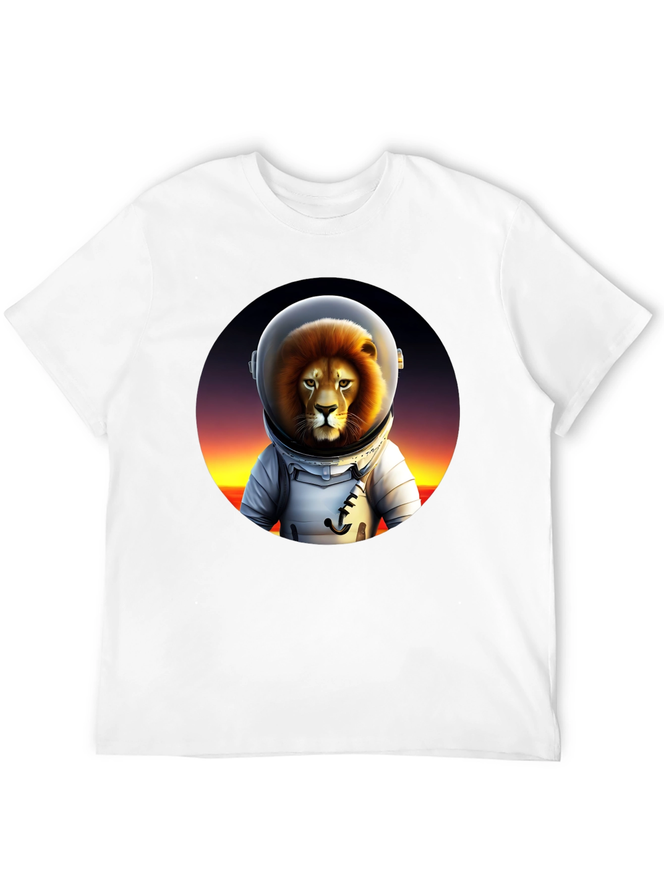 Black Lion Astronaut T-Shirt - Space Explorer Tee view 12