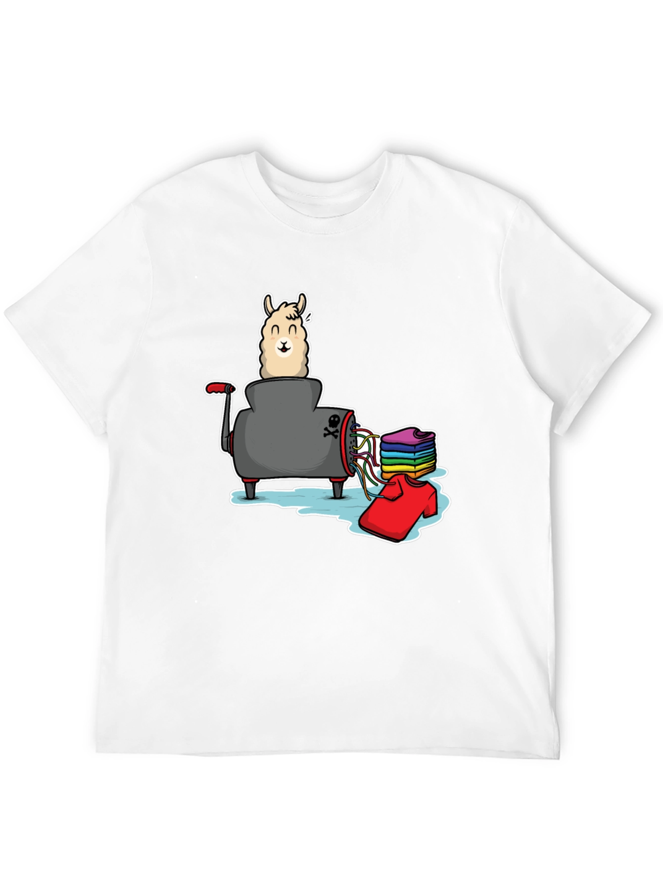 Black Llama T-Shirt - Whimsical Design view 12