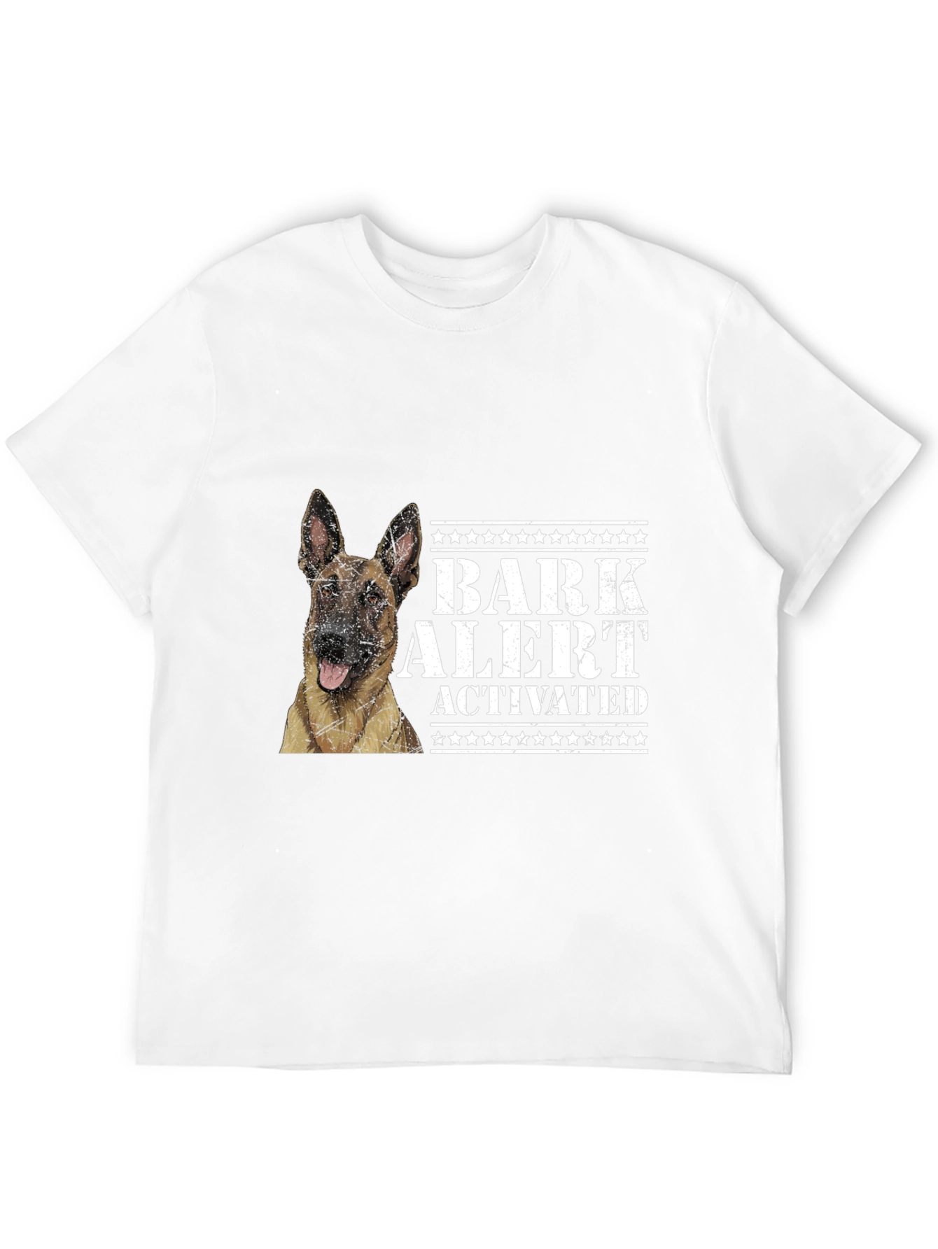 Black Bark Alert Dog Lover T-Shirt view 12