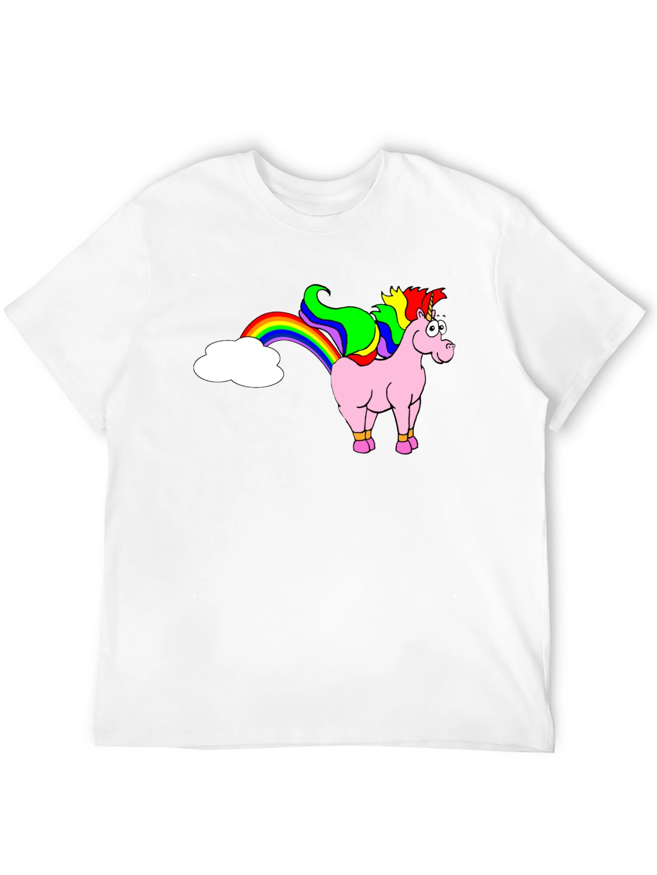 Black Unicorn Rainbow Funny Graphic Tee view 12