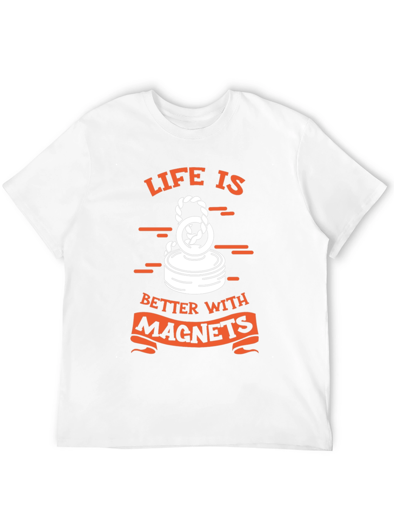 Life is Better with Magnets Black T-Shirt - 12