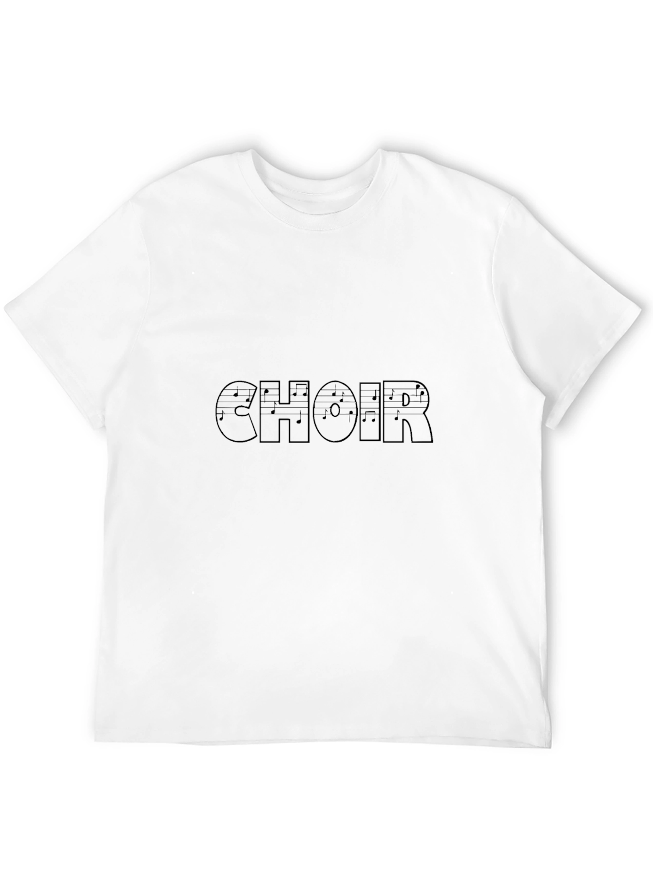 Black Choir Music Note T-Shirt view 12
