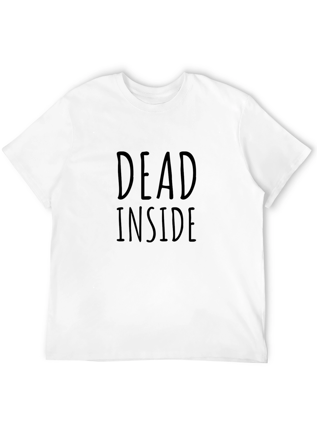 Black Dead Inside Graphic Print T-Shirt view 12