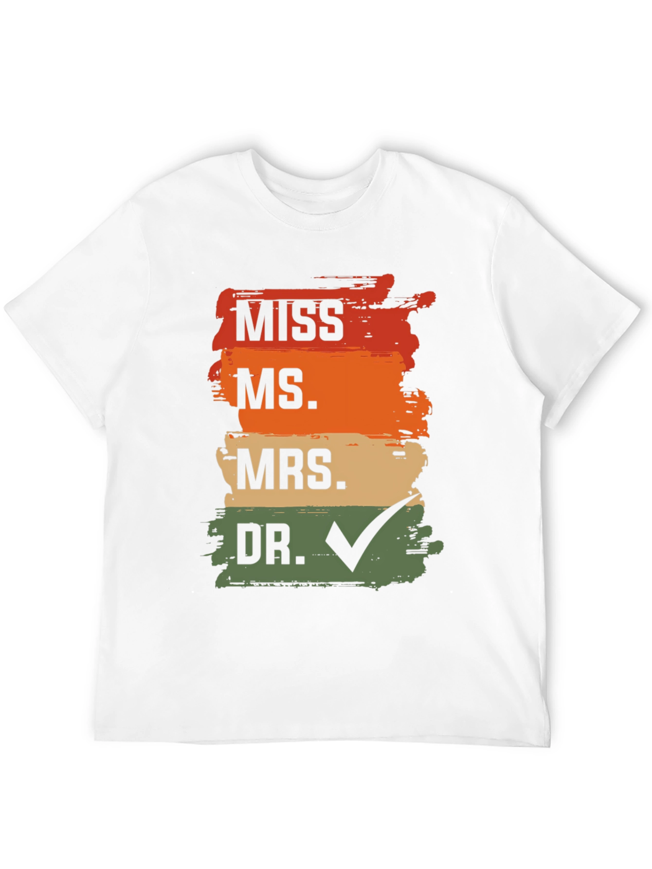 Black Doctor Graduation T-Shirt - MISS MS MRS DR Check view 12