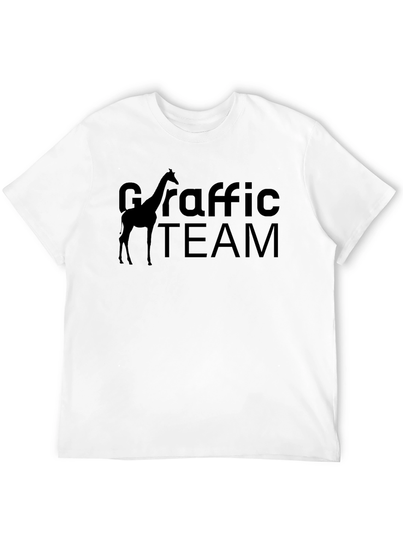 Black Graffic Team Giraffe T-Shirt view 12