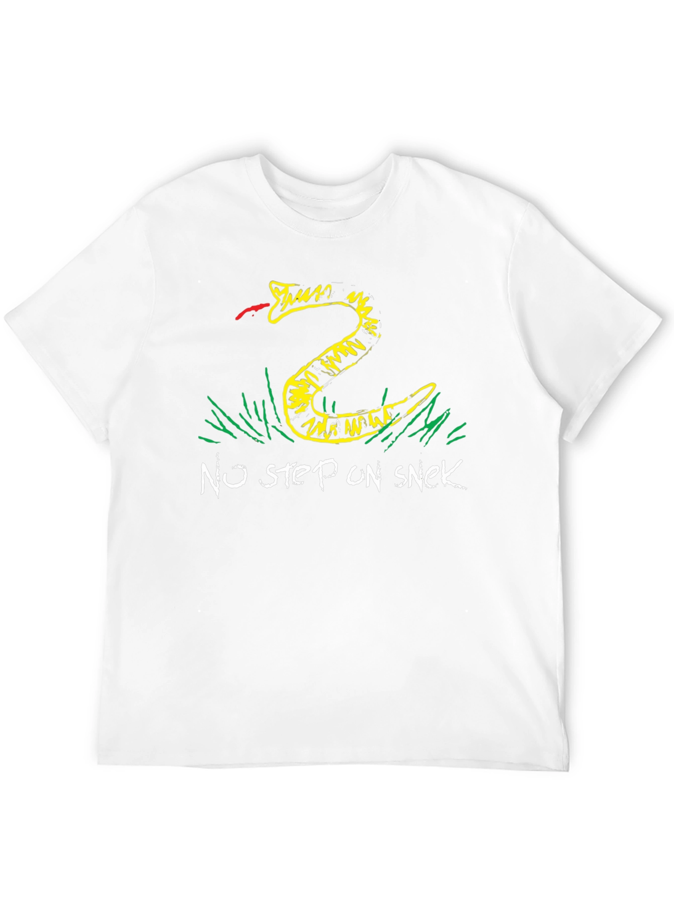 Black No Step on Snek T-Shirt - Black Graphic Tee view 12