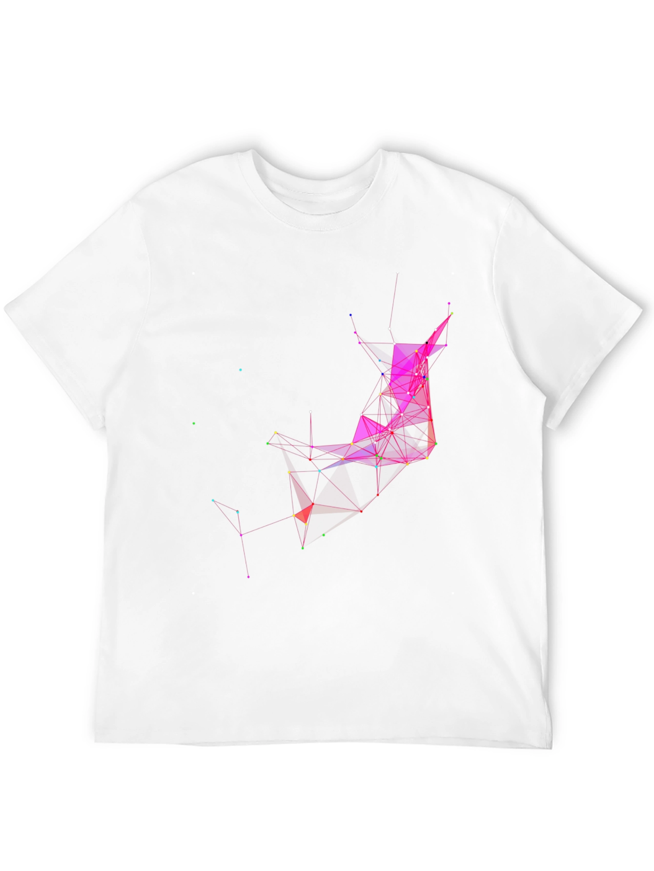 Black Abstract Geometric T-Shirt view 12