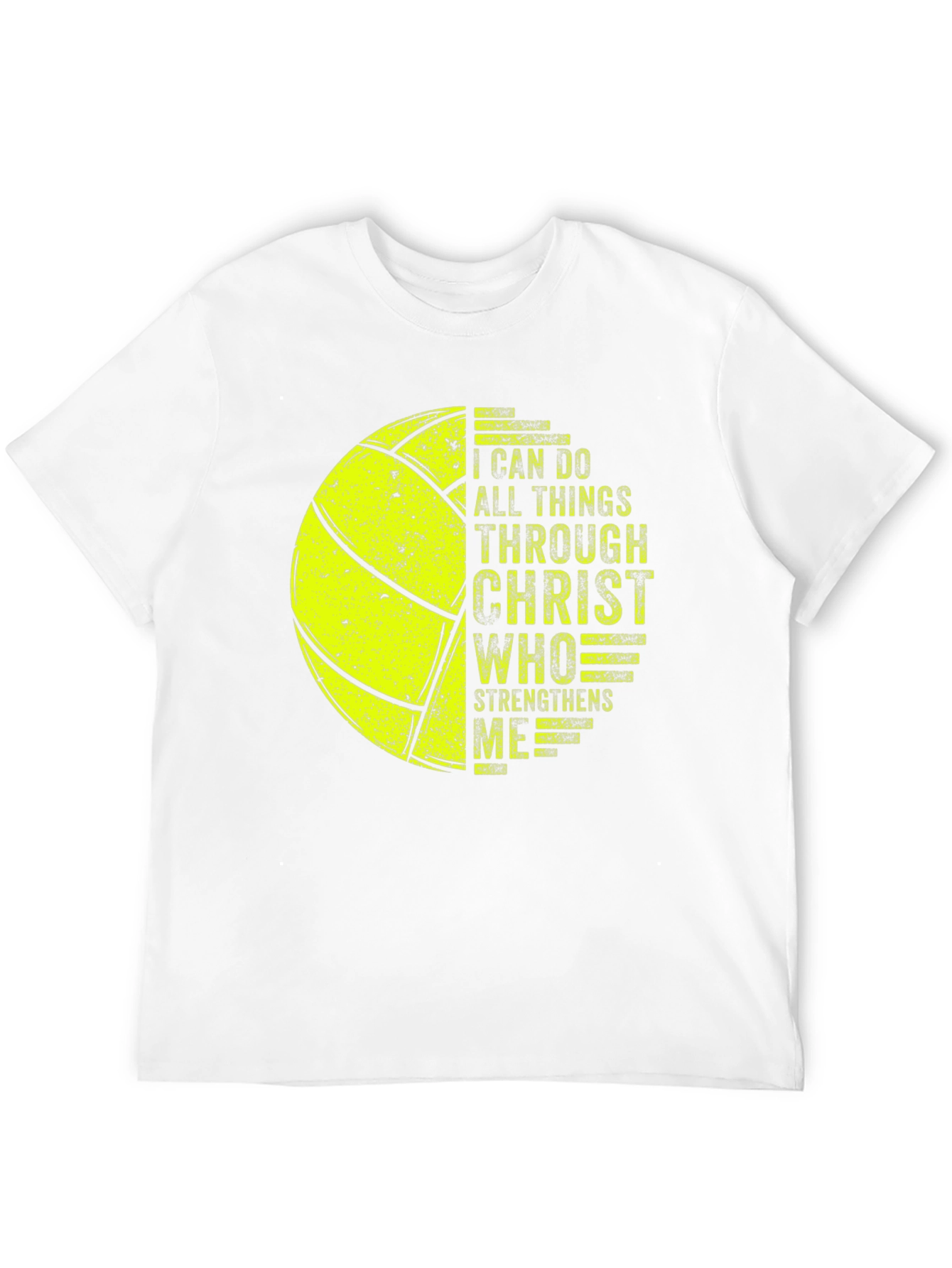 Black Volleyball Christian T-Shirt - I Can Do All Things Through Christ view 12