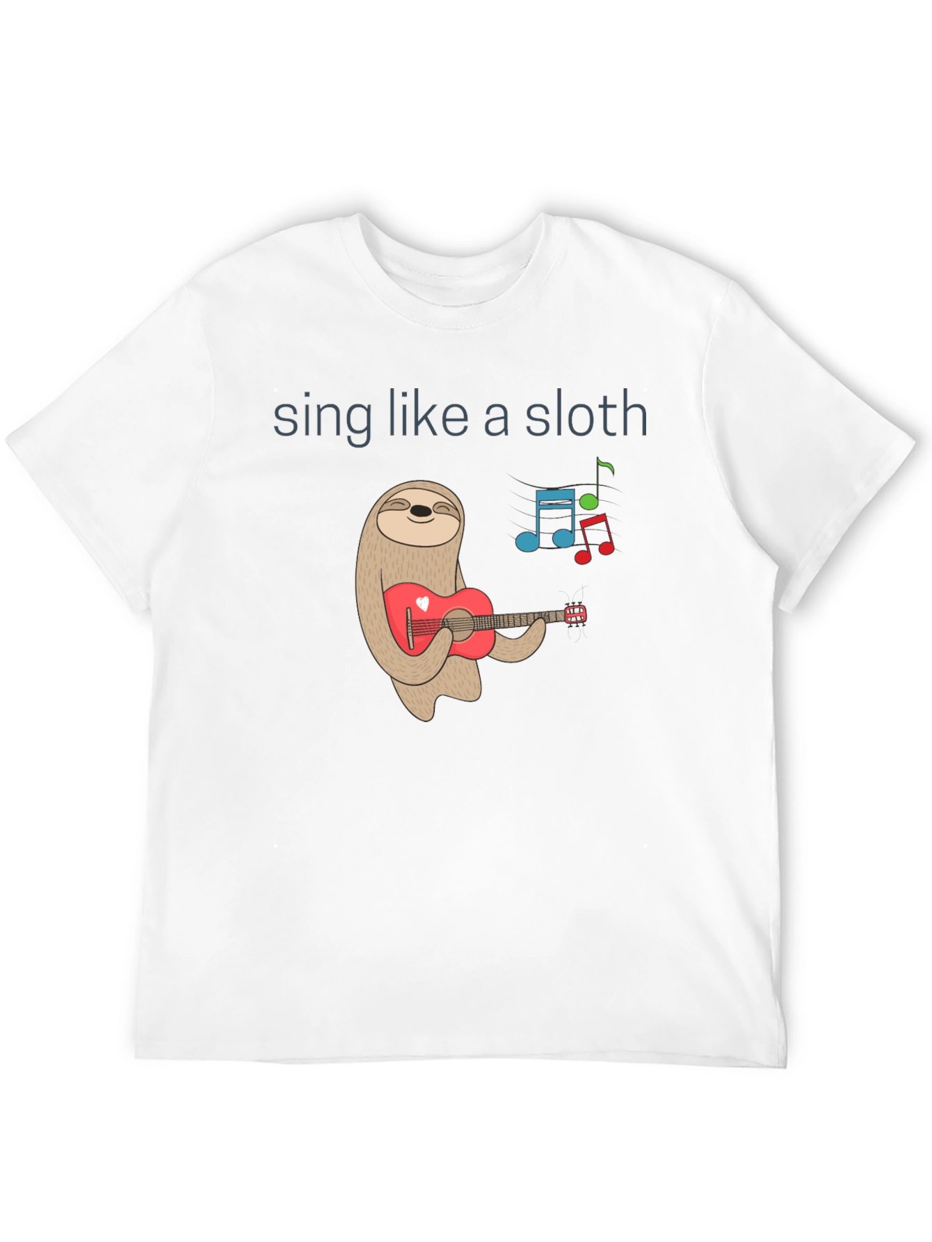 Black Sing Like a Sloth T-Shirt view 12