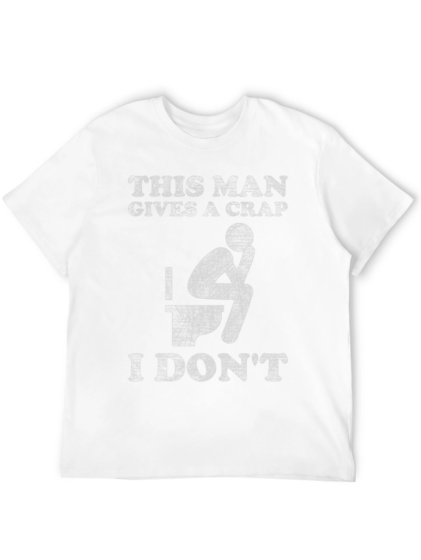 Black Funny "This Man Gives a Crap" Graphic Tee view 12