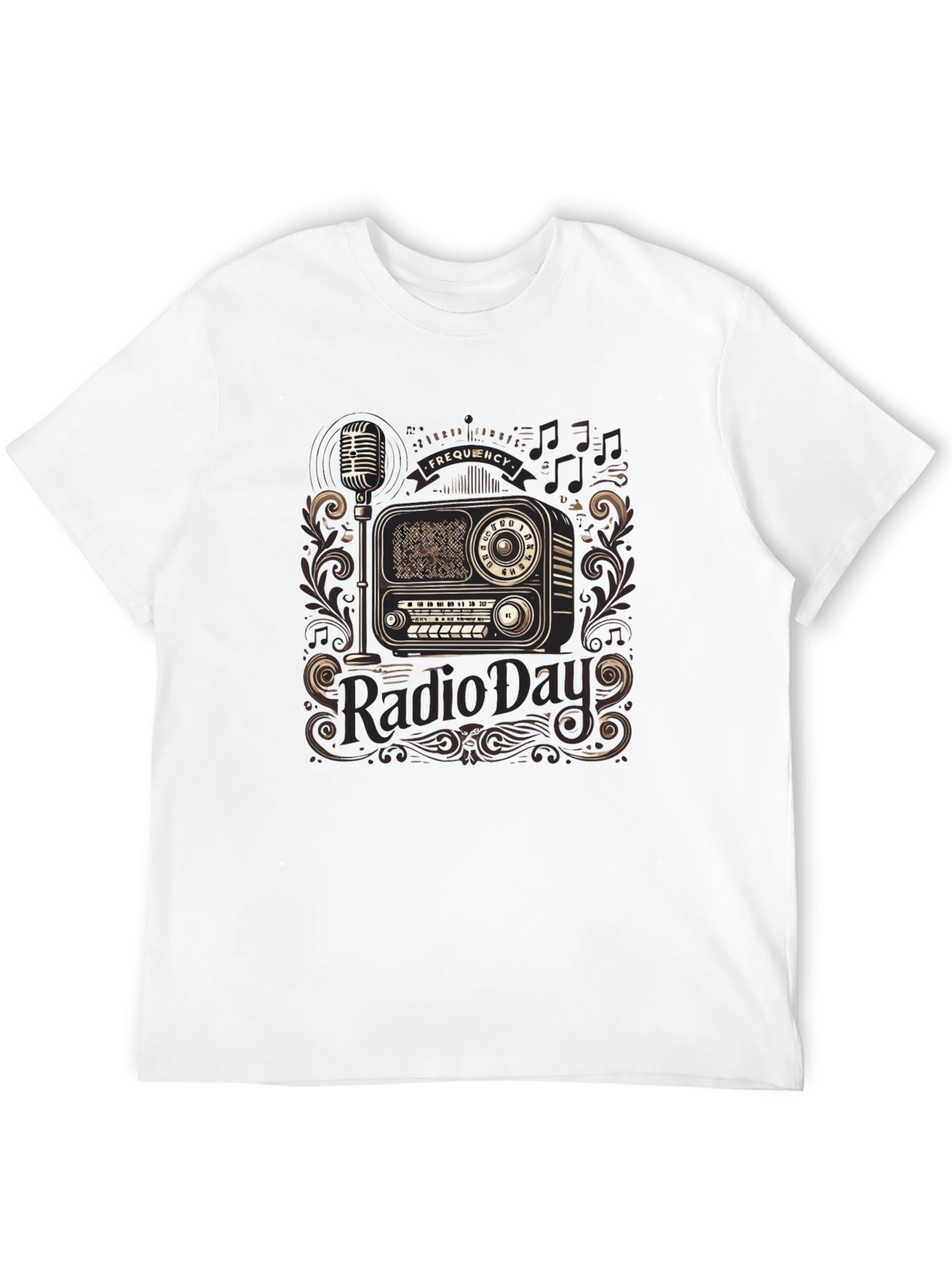Black Vintage Radio Day T-Shirt - Black view 12