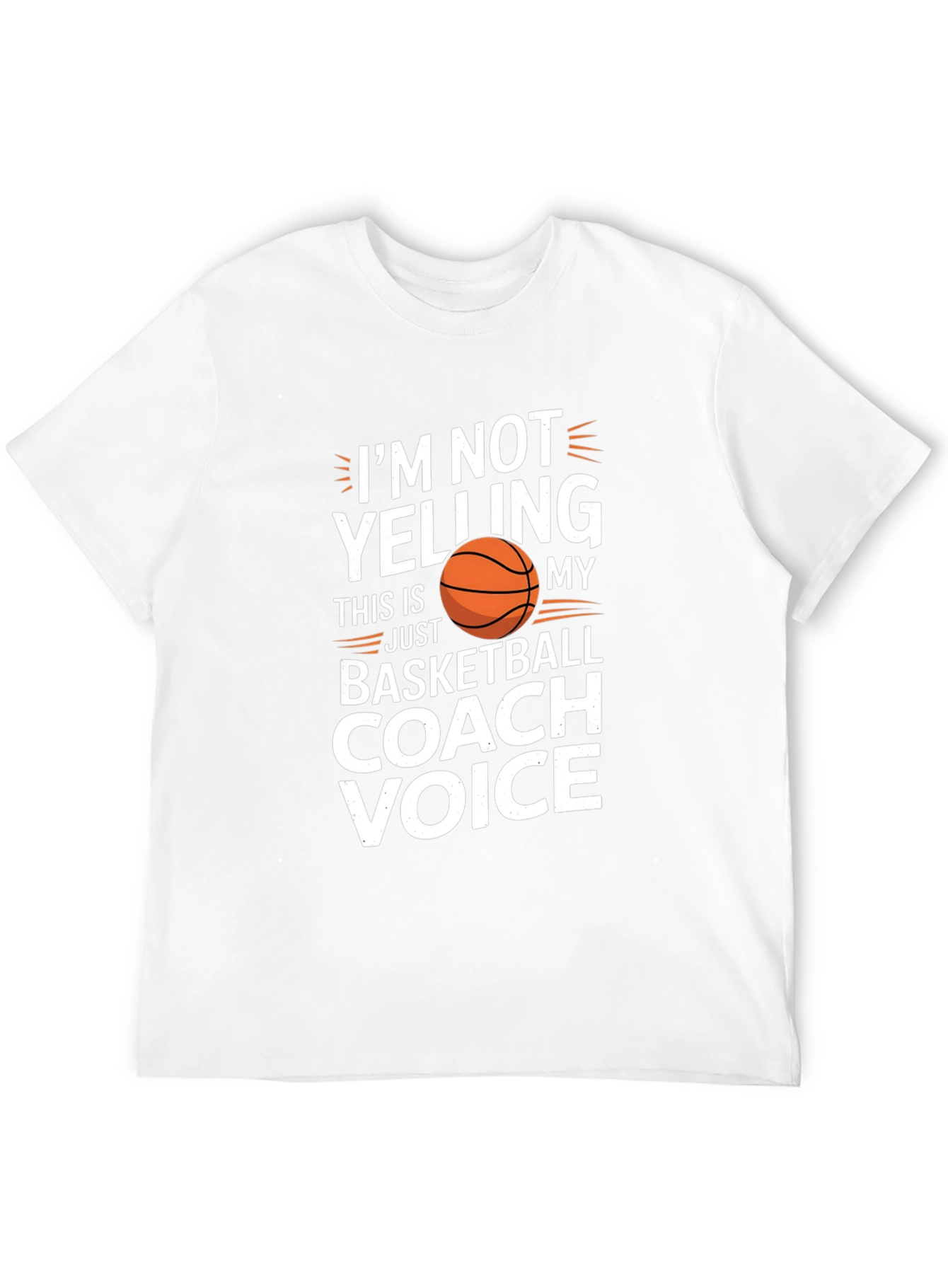 Black Basketball Coach Voice T-Shirt Funny Sports Tee view 12