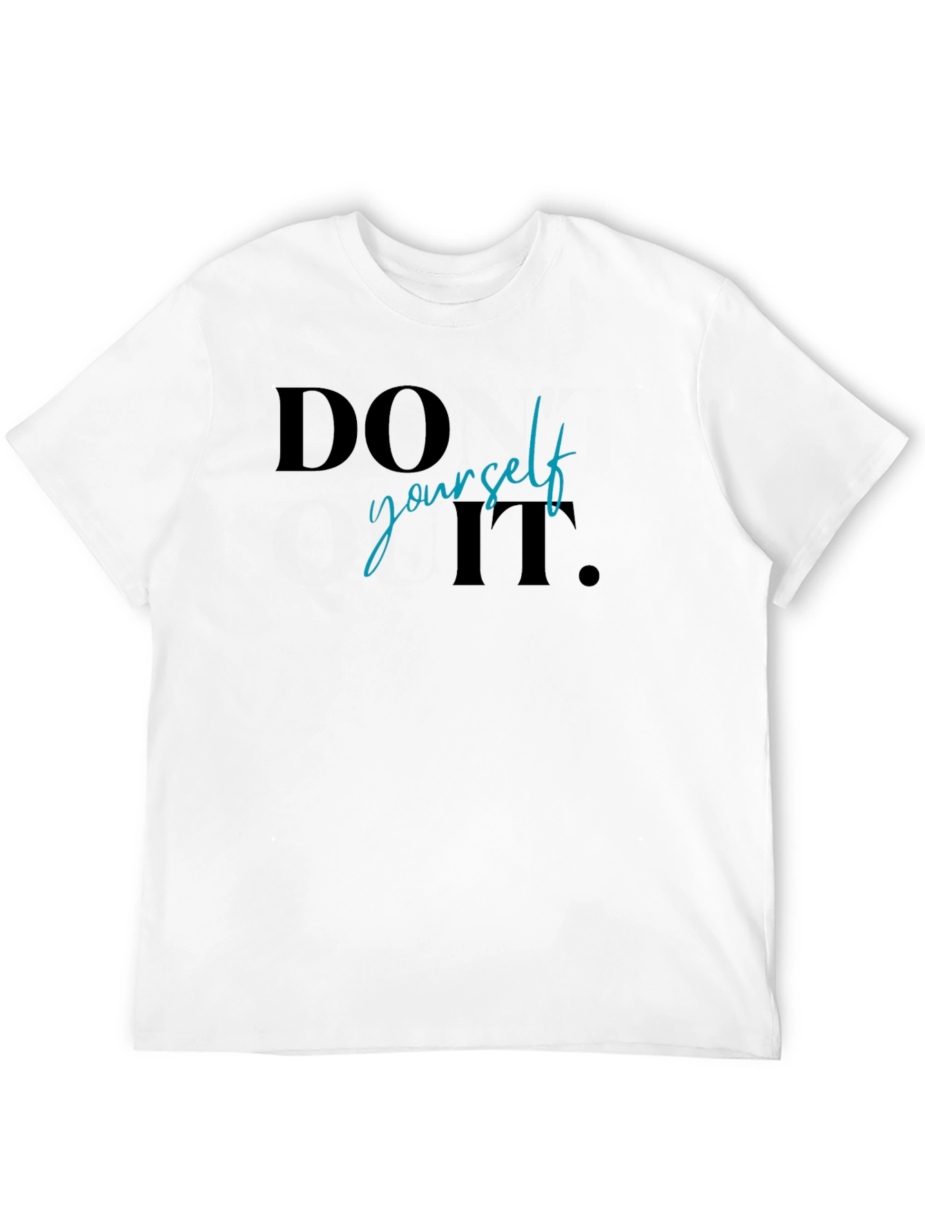 Black Do It Yourself Graphic Print T-Shirt view 12