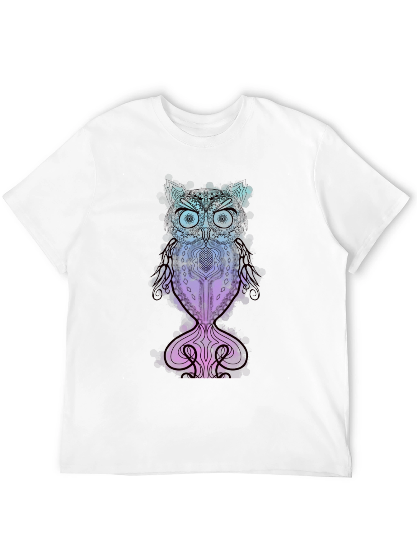 Black Owl Graphic T-Shirt - Unique Design view 12