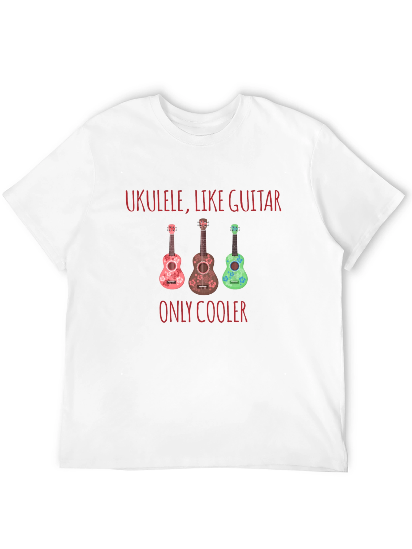Black Ukulele Like Guitar T-Shirt - Musician Tee view 12