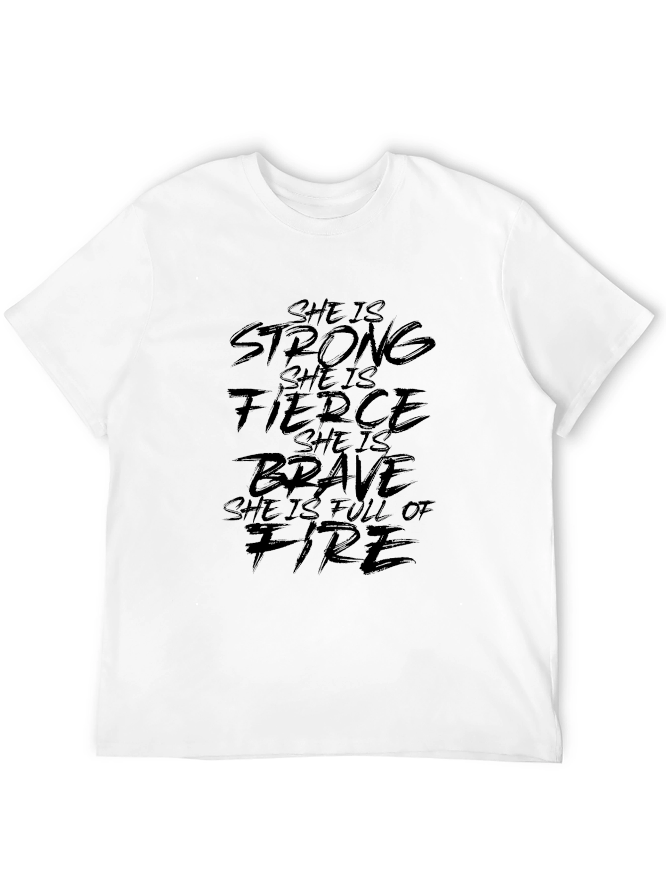 Black Empowering Women's T-Shirt: Strong, Fierce, Brave view 12