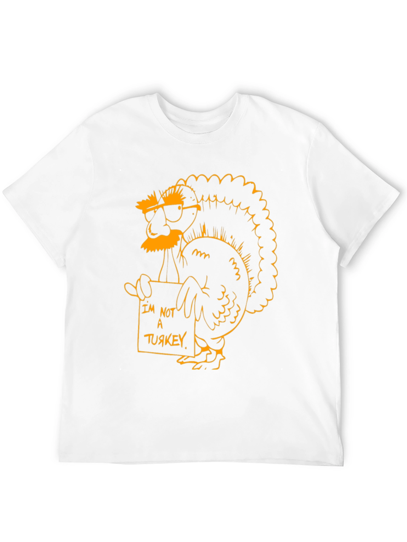 Black Funny Turkey T-Shirt - I'm Not A Turkey view 12