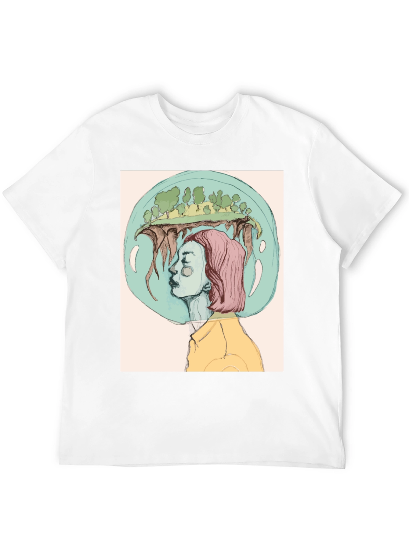 Black Surreal Dreamscape Graphic Tee view 12