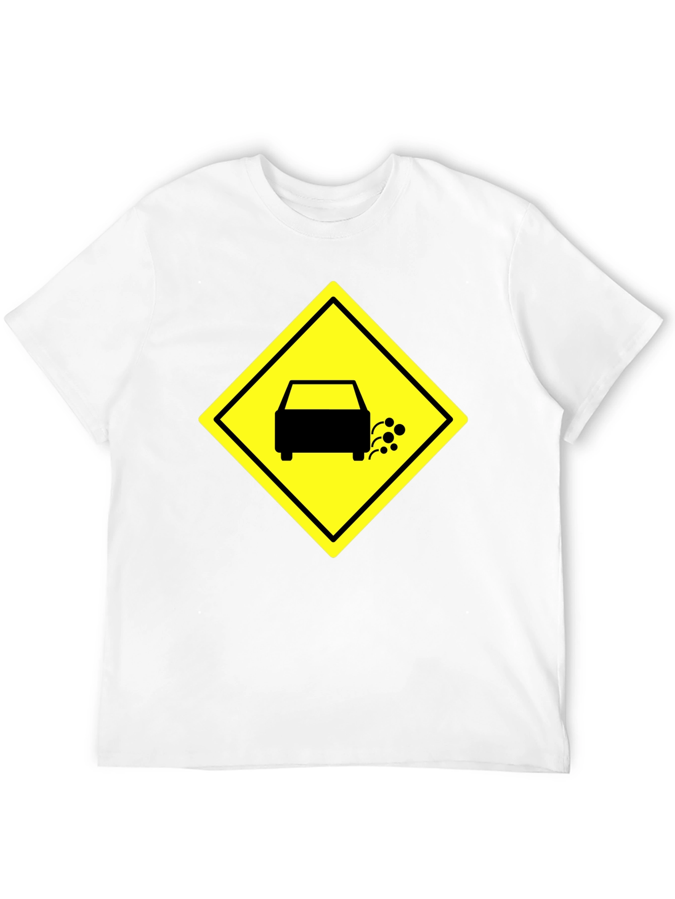 Black Funny Exhaust Fumes Car Humor Black T-Shirt view 12