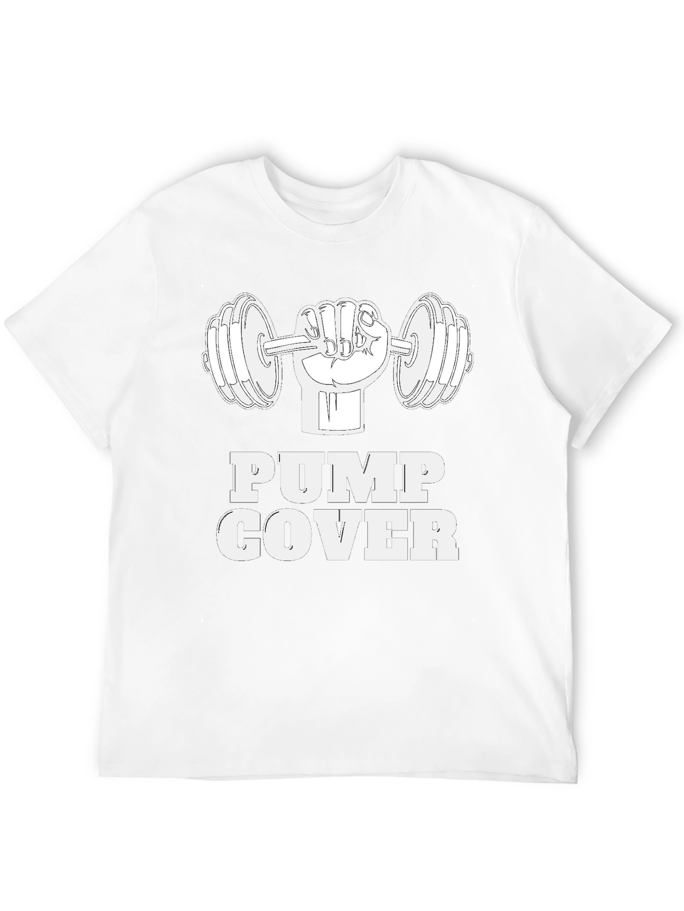 Black Pump Cover Weightlifting T-Shirt view 12