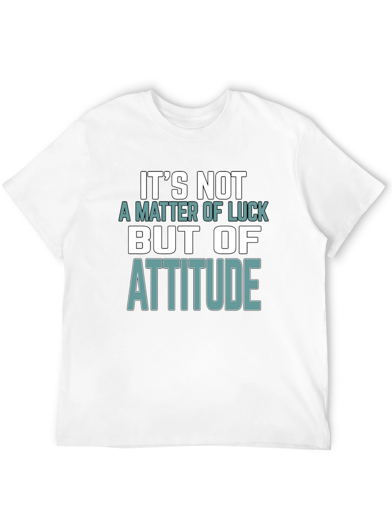 Black Attitude Matters T-Shirt - Motivational Design view 12