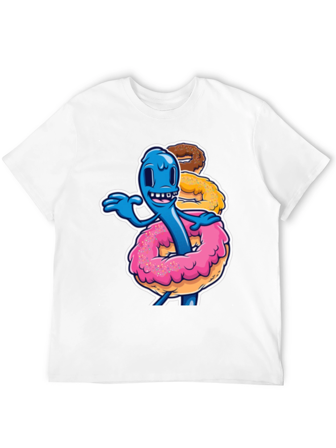 Black Donut Monster Graphic Tee - Fun & Unique Design view 12