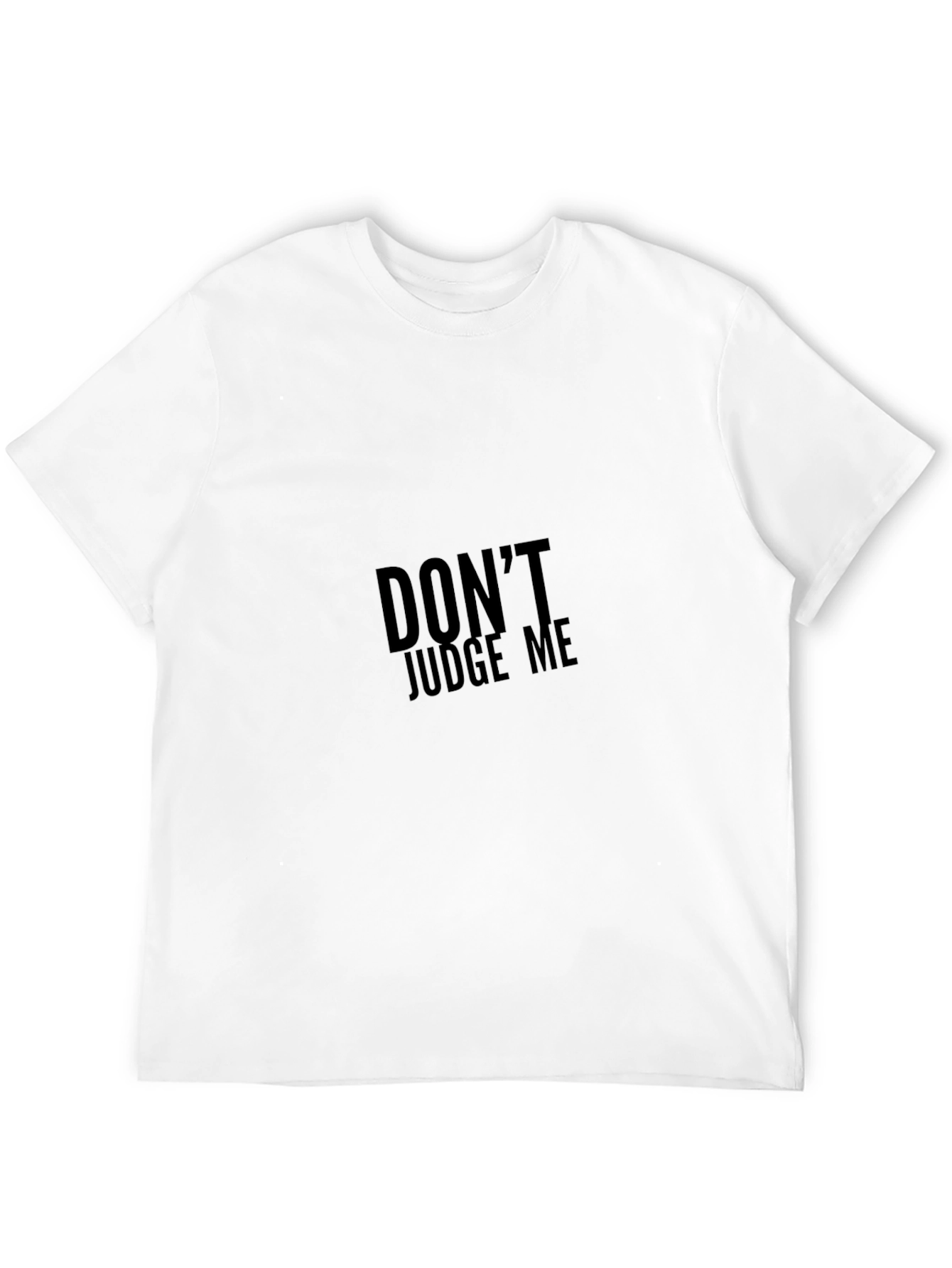 Black Edgy Graphic Tee: Don't Judge Me view 12