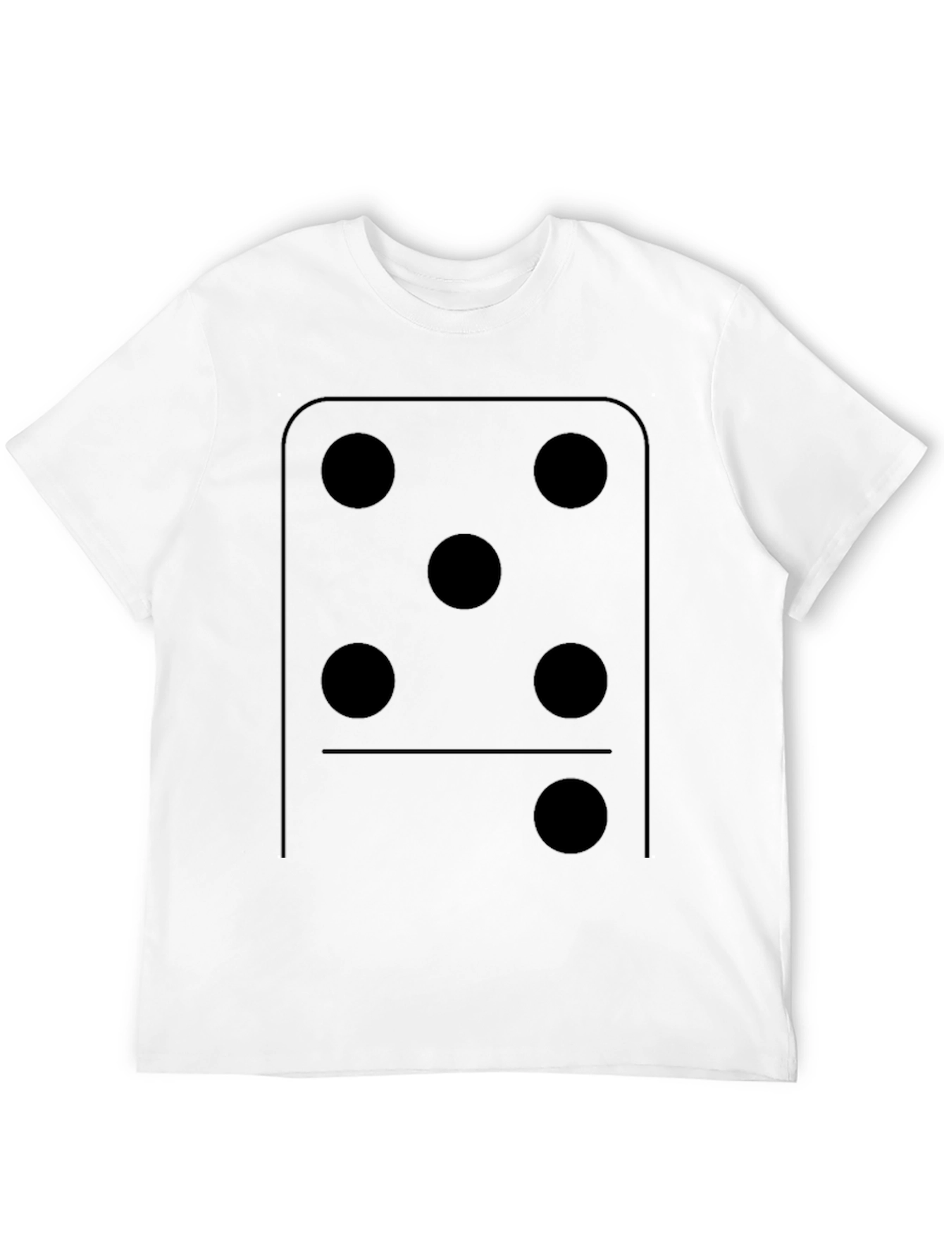 Black Domino Five T-Shirt - Classic Design view 12