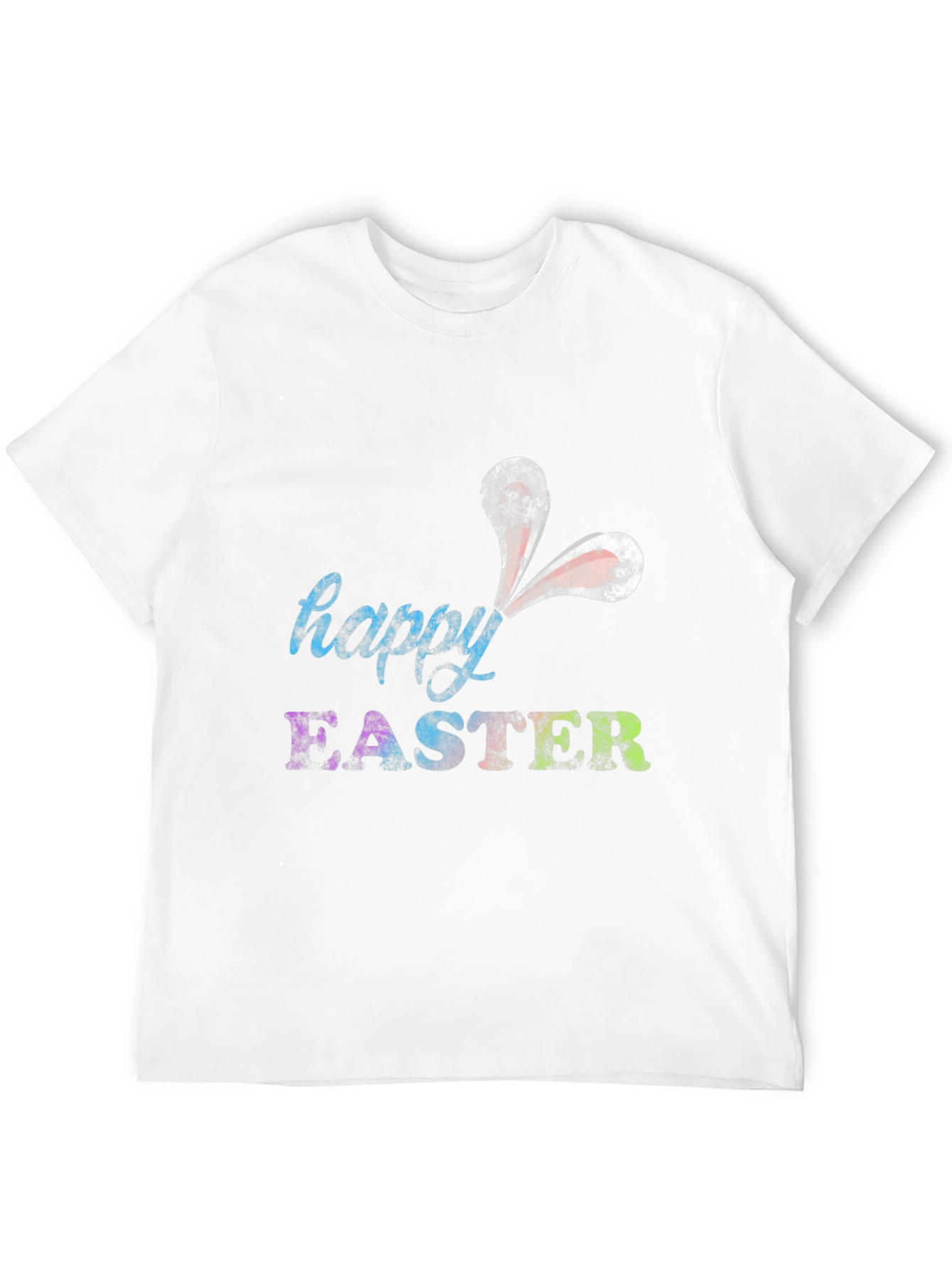 Black Happy Easter Bunny Ears T-Shirt view 12