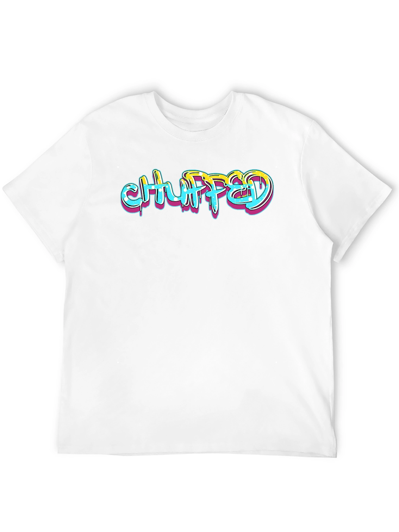 Black "Chuffed" Graphic Print Black T-Shirt view 12