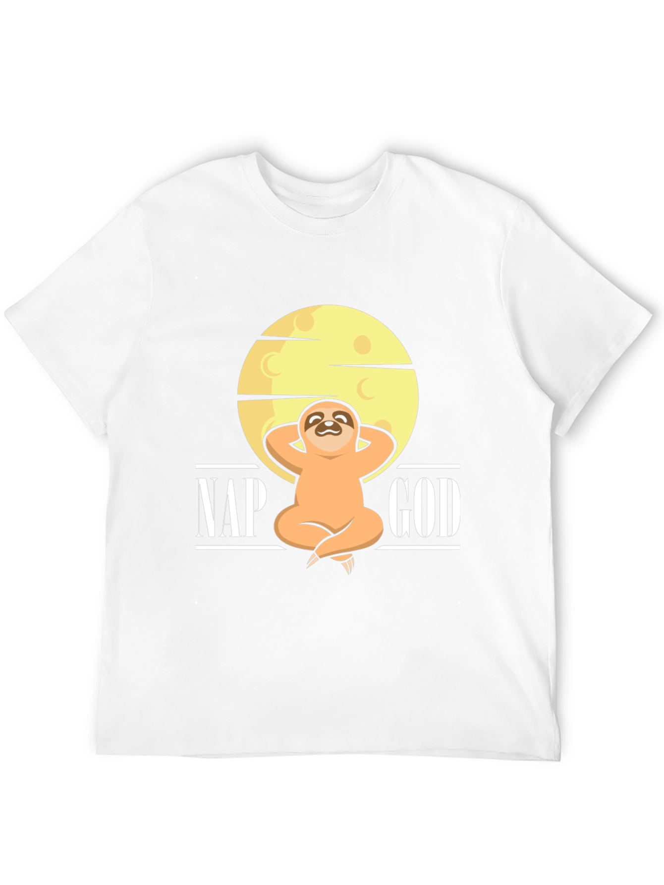 Black Nap God Sloth Graphic T-Shirt - Relax in Style view 12