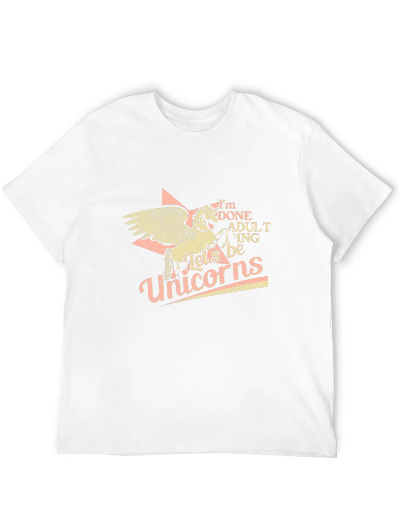 Black I'm Done Adulting Let's Be Unicorns T-Shirt view 12