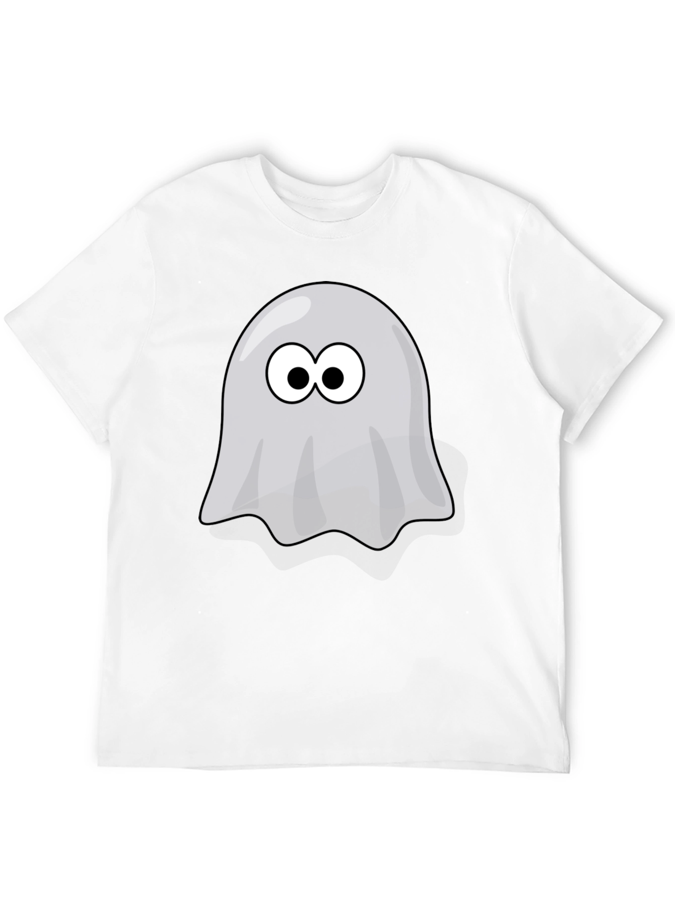 Black Ghost Graphic T-Shirt - Spooky Season Style! view 12
