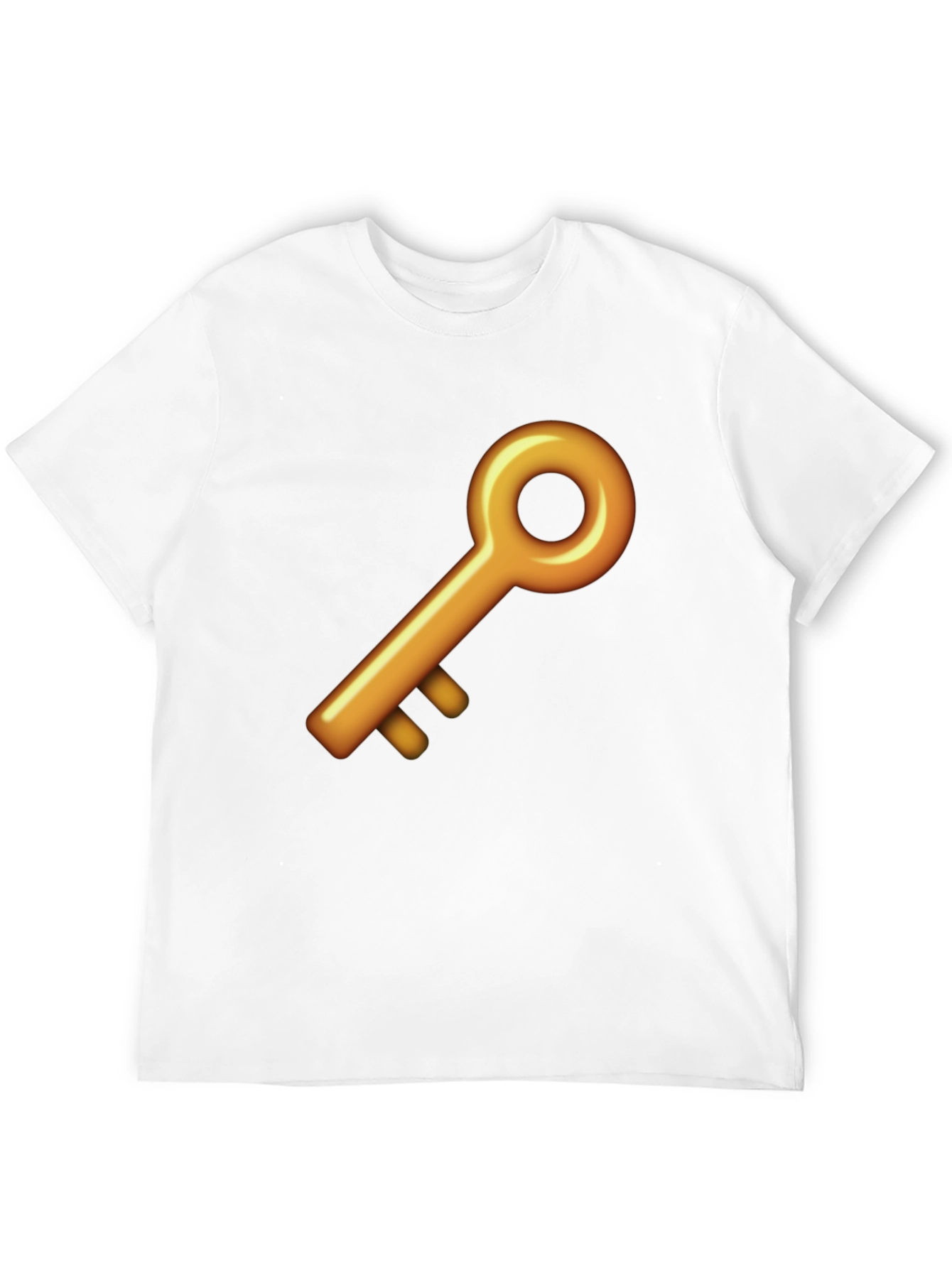 Black Golden Key Graphic Black T-Shirt view 12