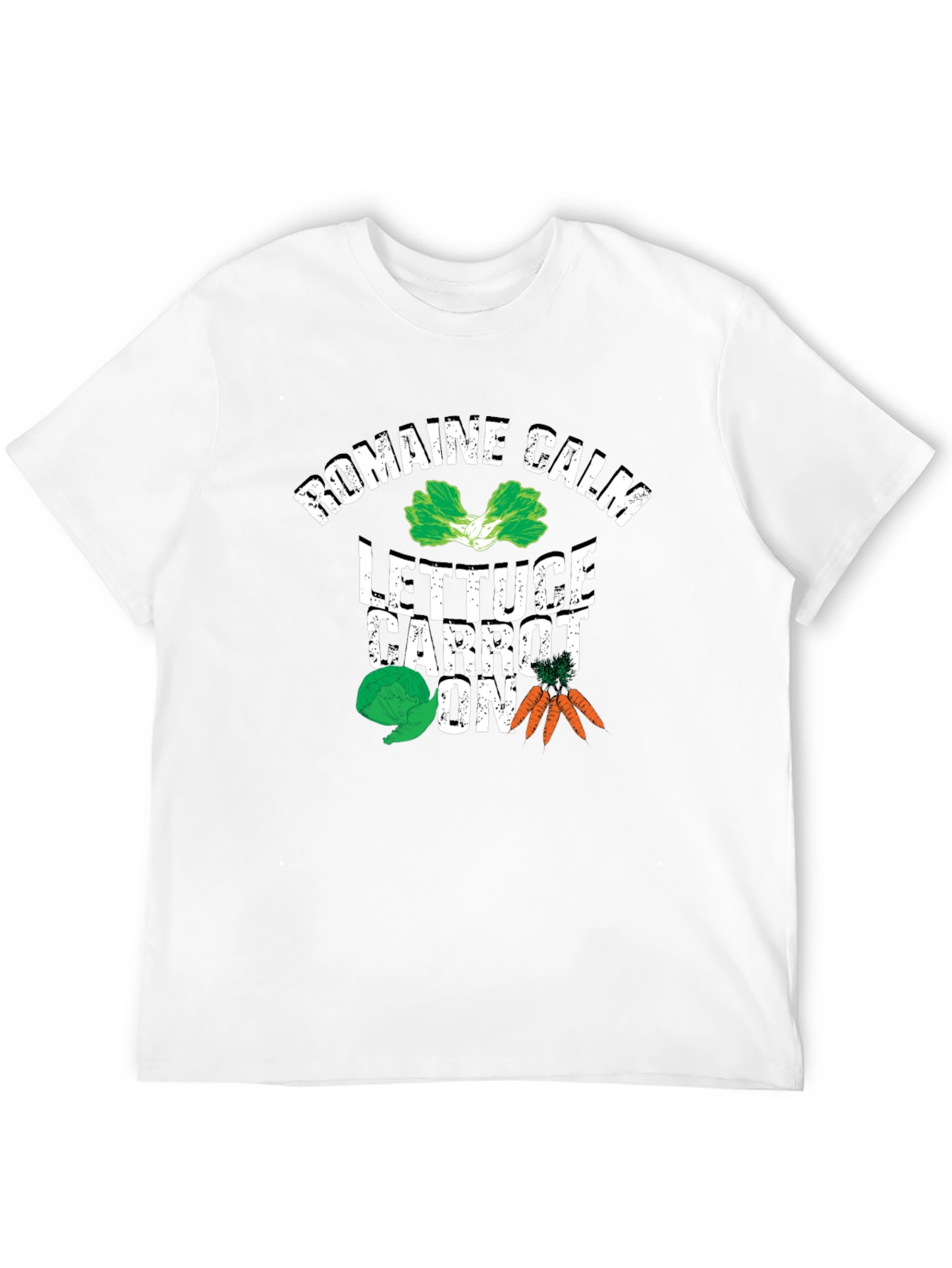 Romaine Calm Lettuce Carrot On Graphic T-Shirt - 12