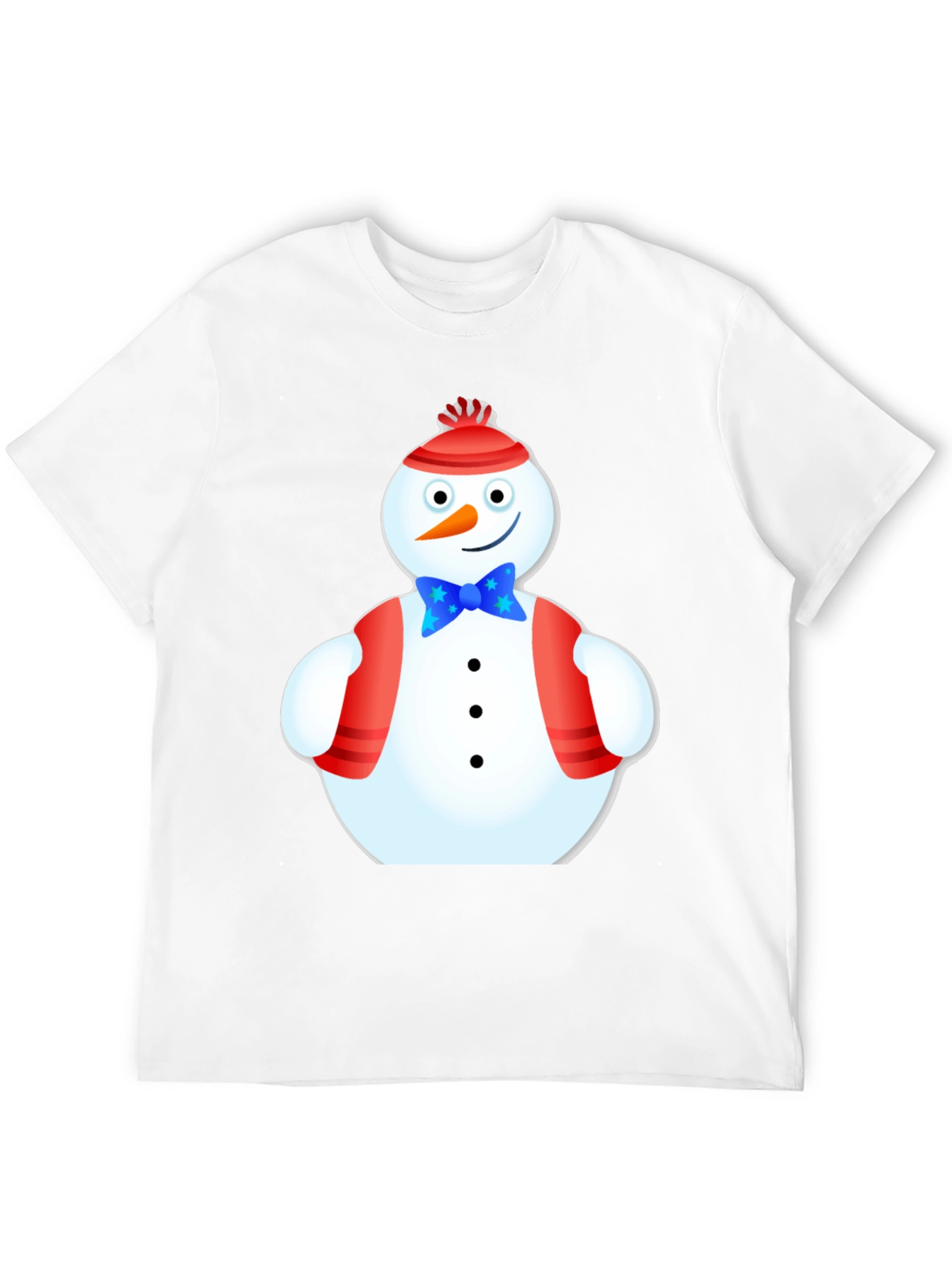 Black Festive Snowman T-Shirt - Holiday Cheer view 12