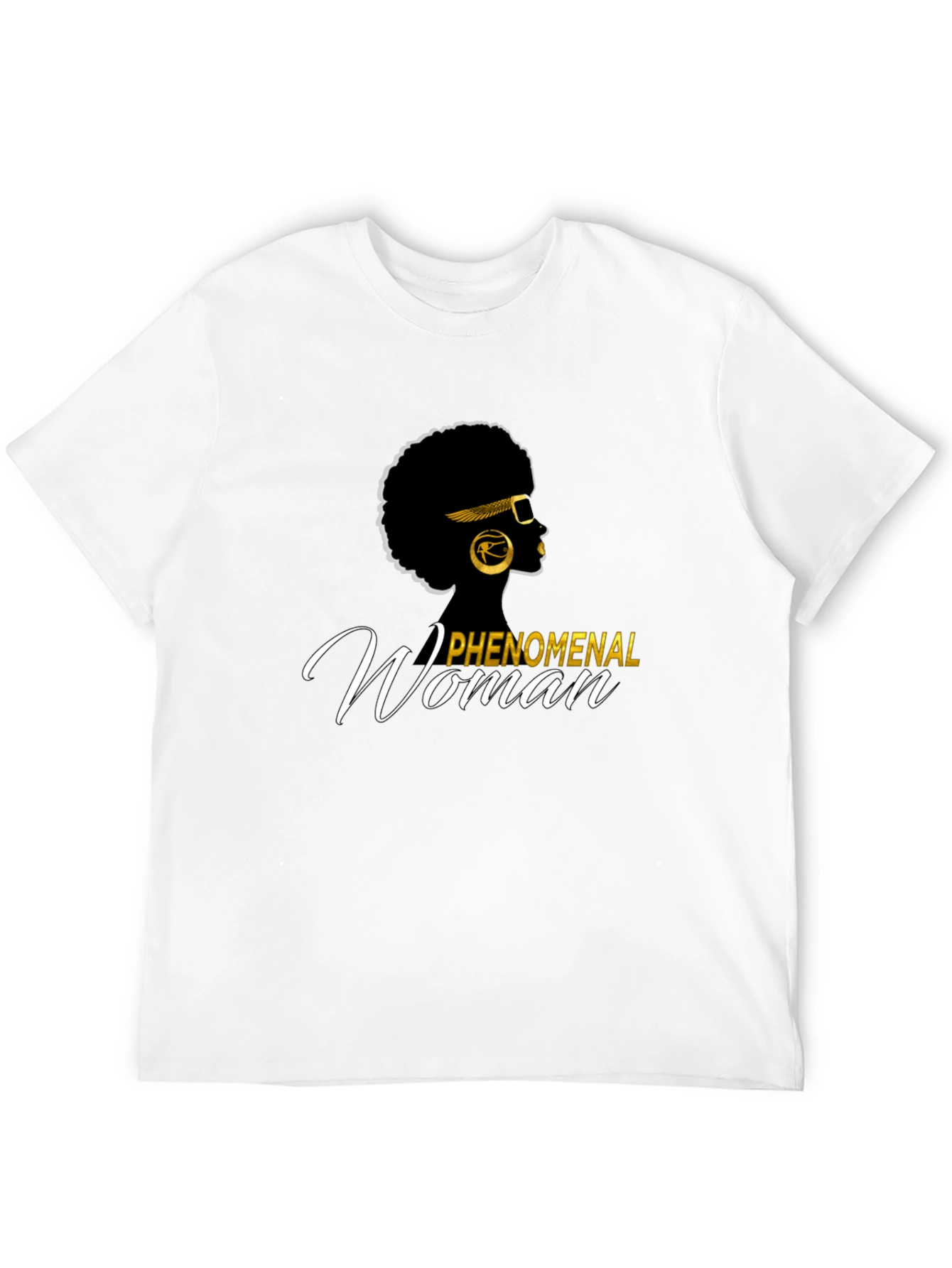 Black Phenomenal Woman Graphic Tee - Afro Queen T-Shirt view 12