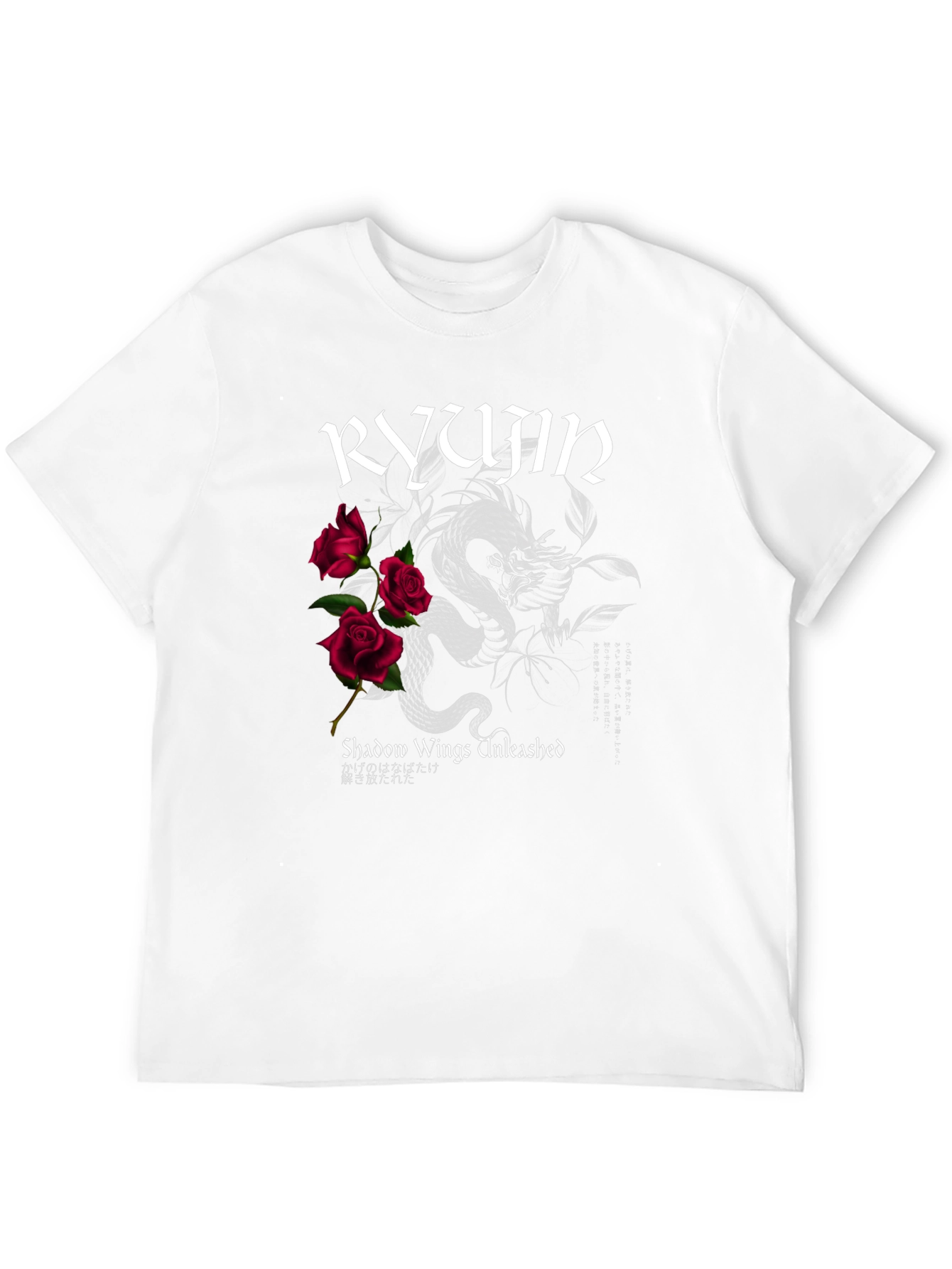 Black Ryujin Shadow Wings Unleashed Graphic Tee view 12