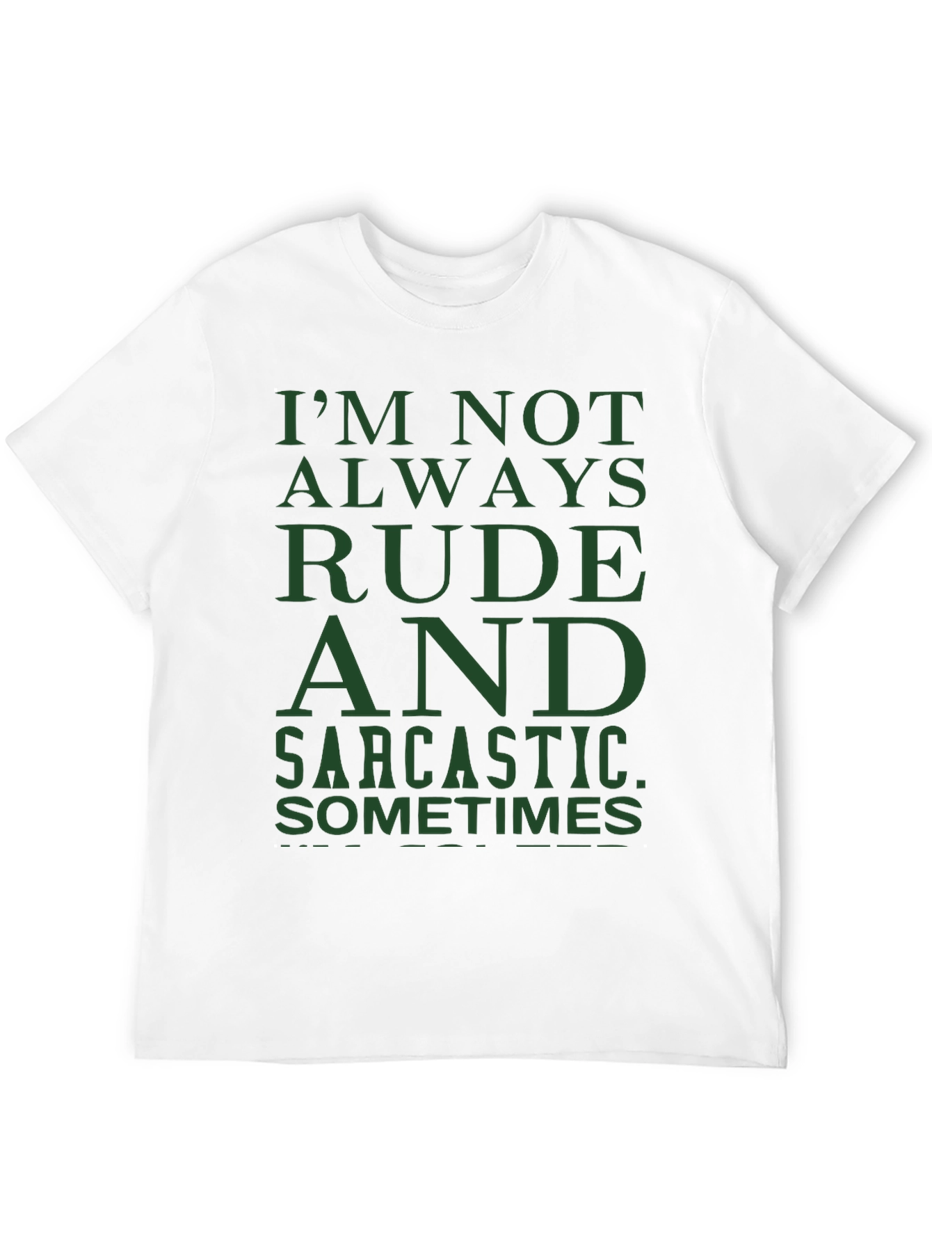 Black Funny Sarcastic Humor Graphic T-Shirt - Mens view 12