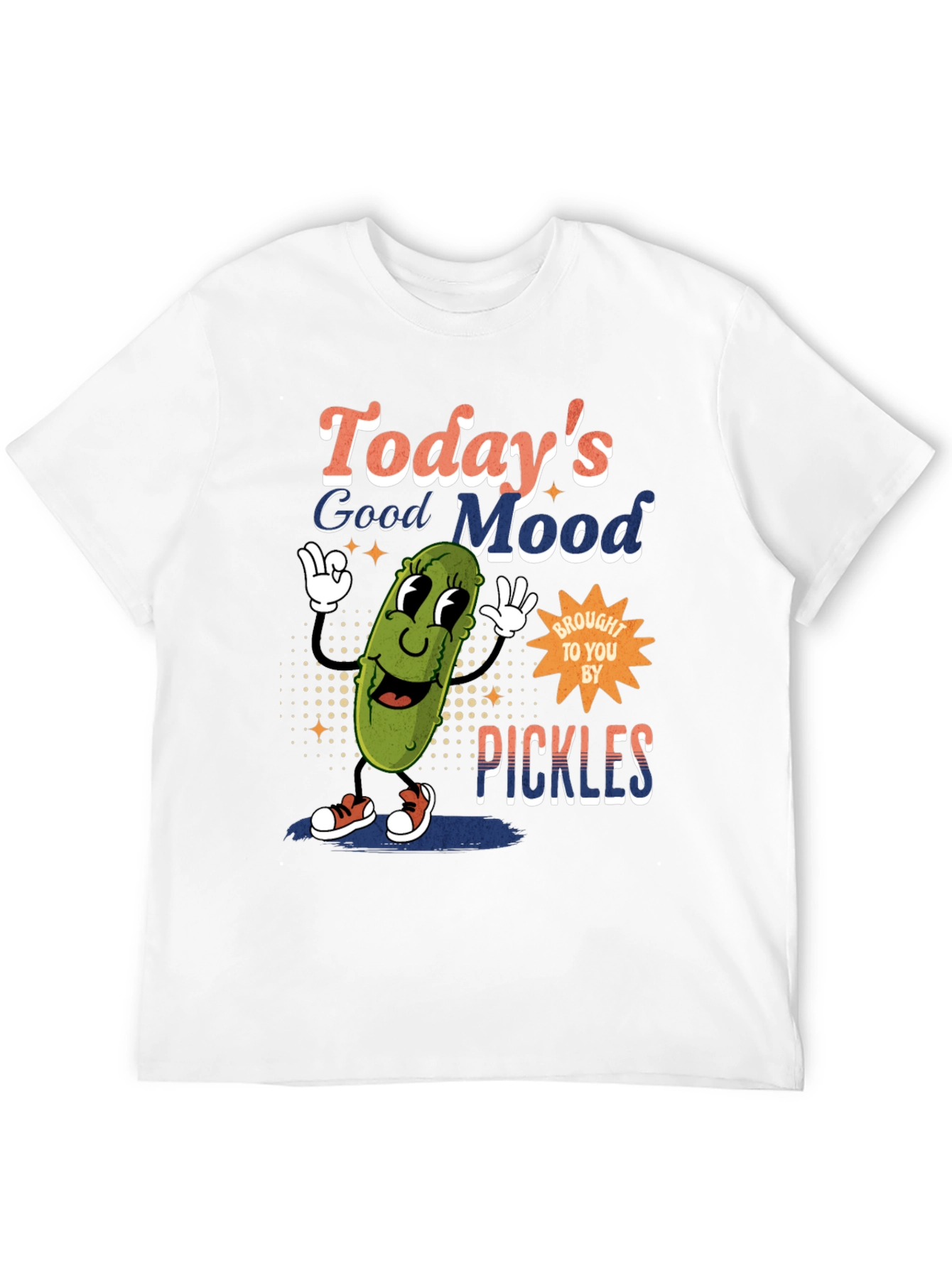 Black Funny Pickle Graphic T-Shirt - Today's Good Mood view 12