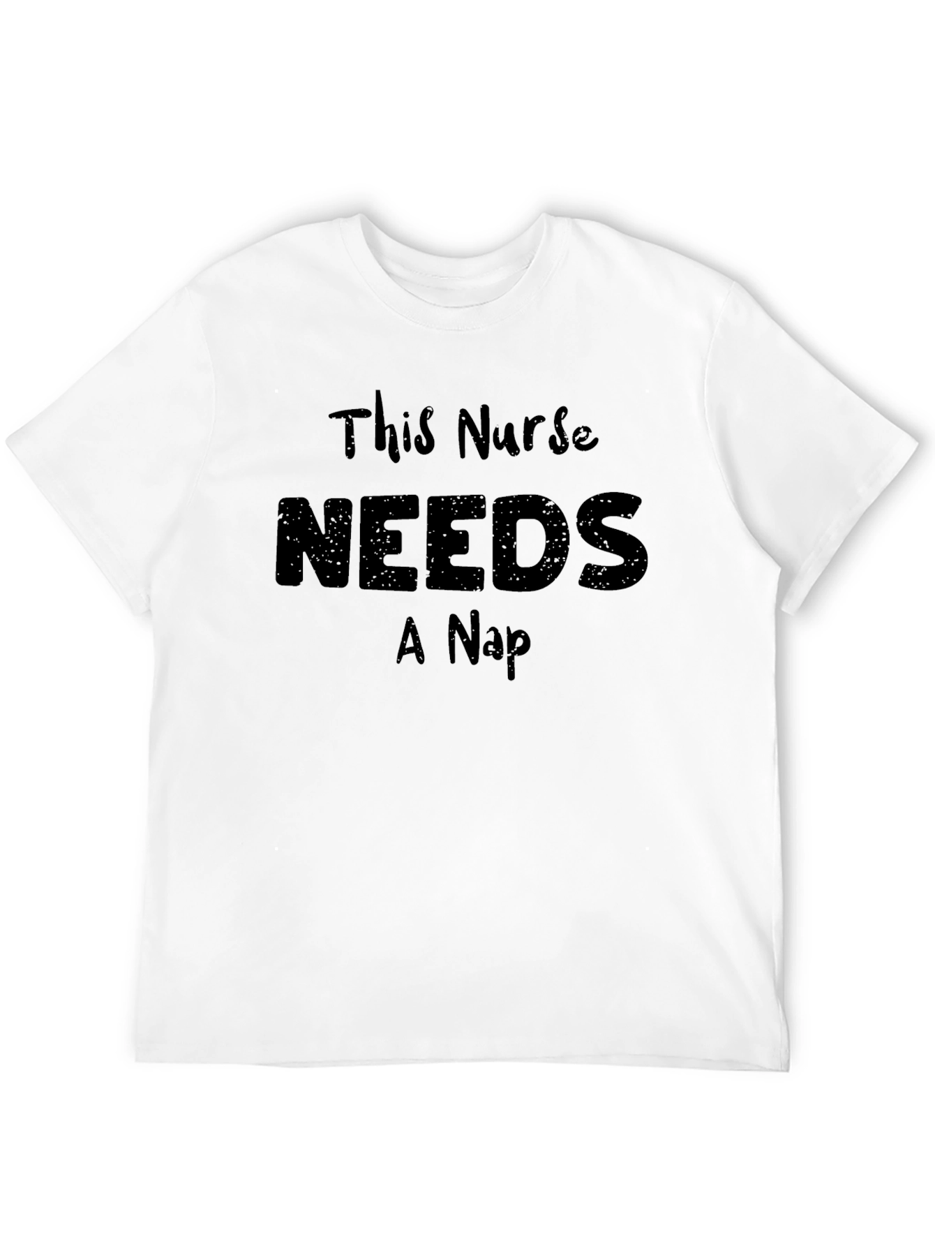 Black This Nurse Needs a Nap - Funny T-Shirt view 12