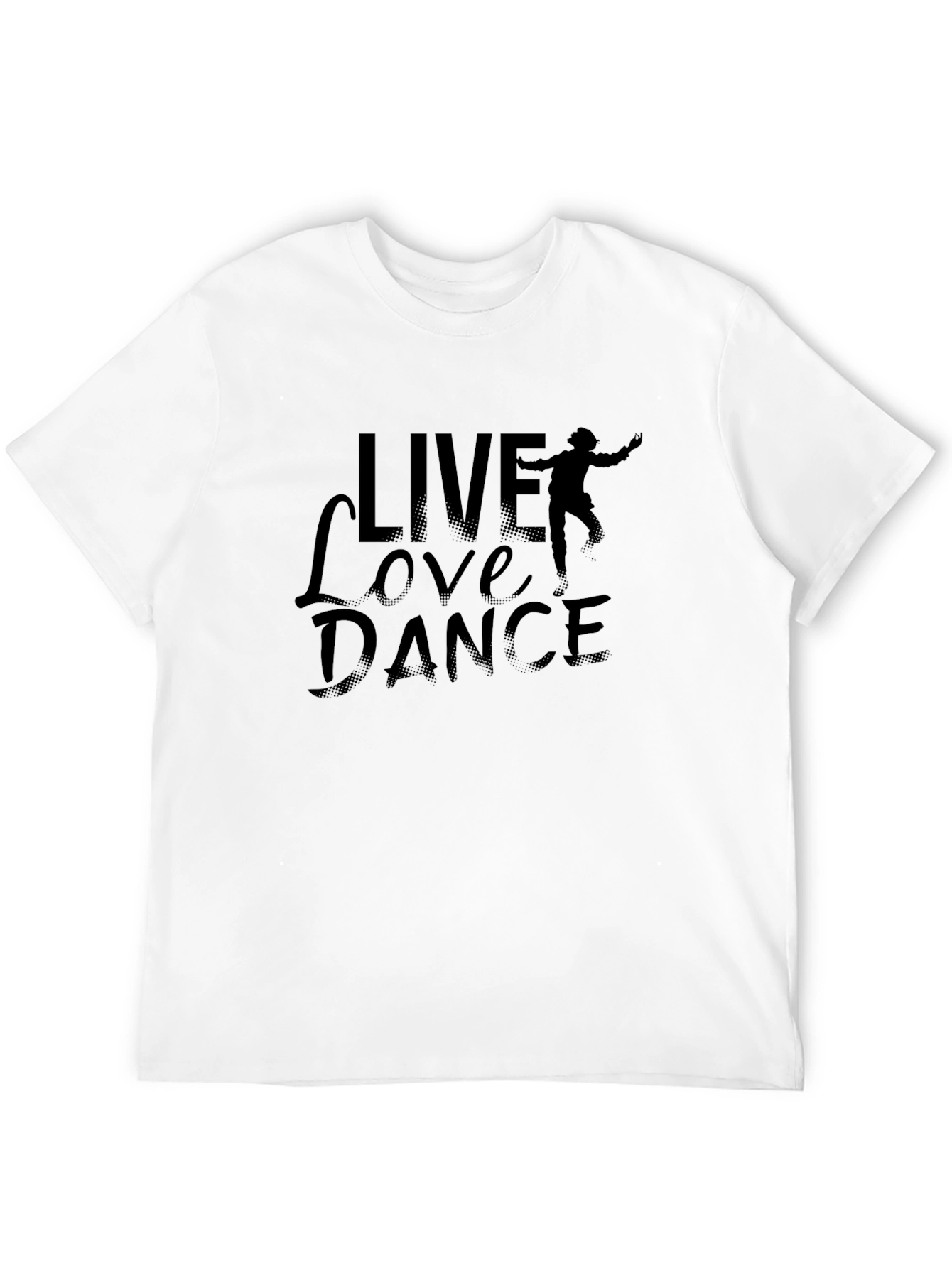 Black Live Love Dance Black T-Shirt view 12