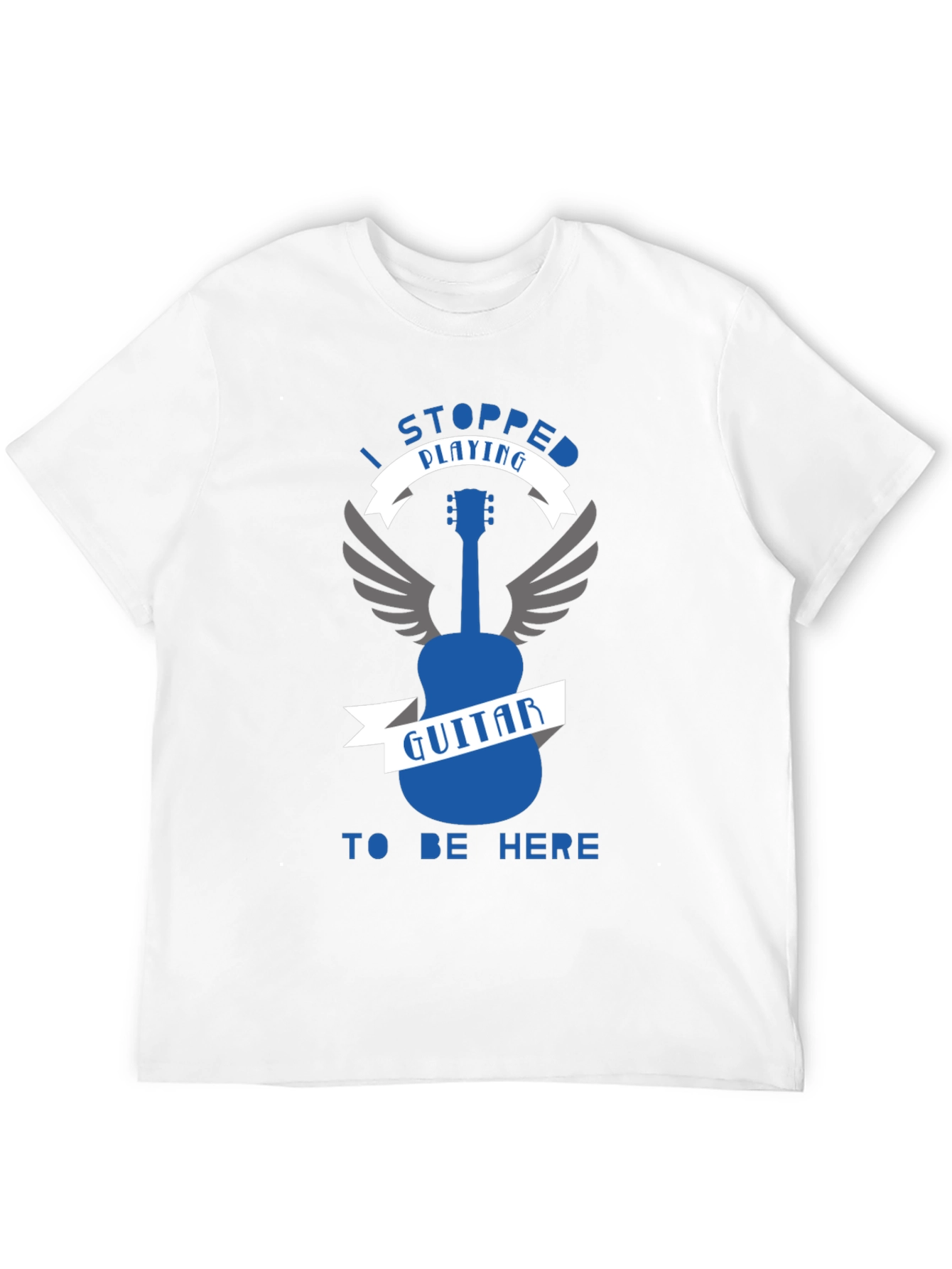 Black I Stopped Playing Guitar T-Shirt - Funny Musician Tee view 12